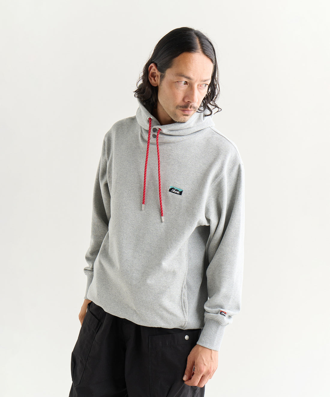 エコハイブリッド ミニボックスロゴ エンブロイダリー パーカー