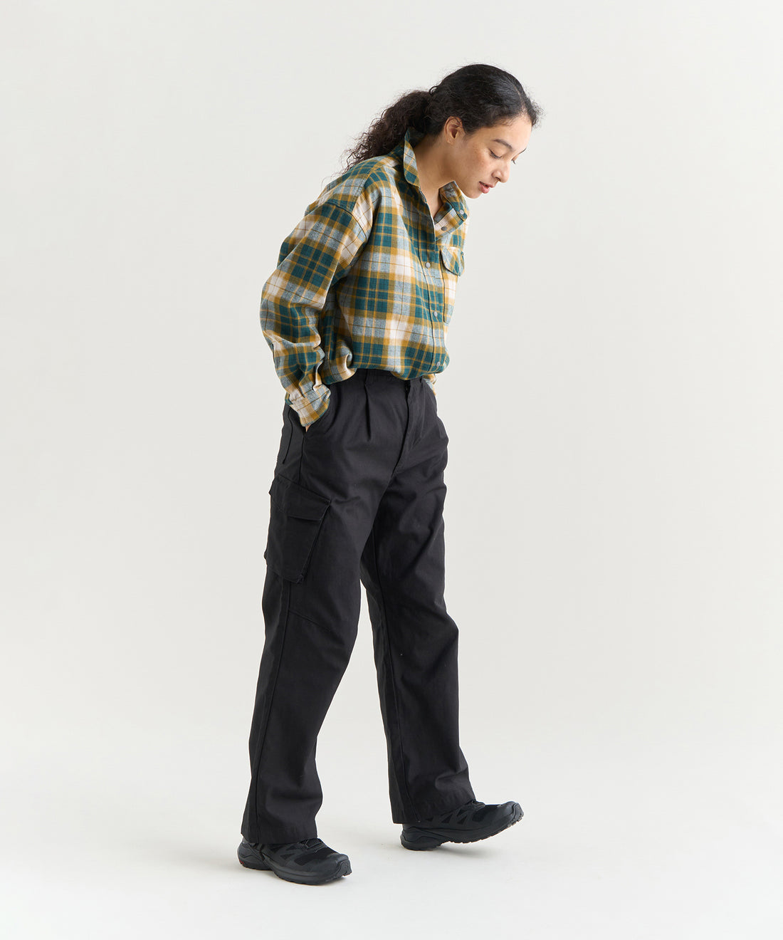 フェード タータンチェック キャンプシャツ(ウィメンズ)