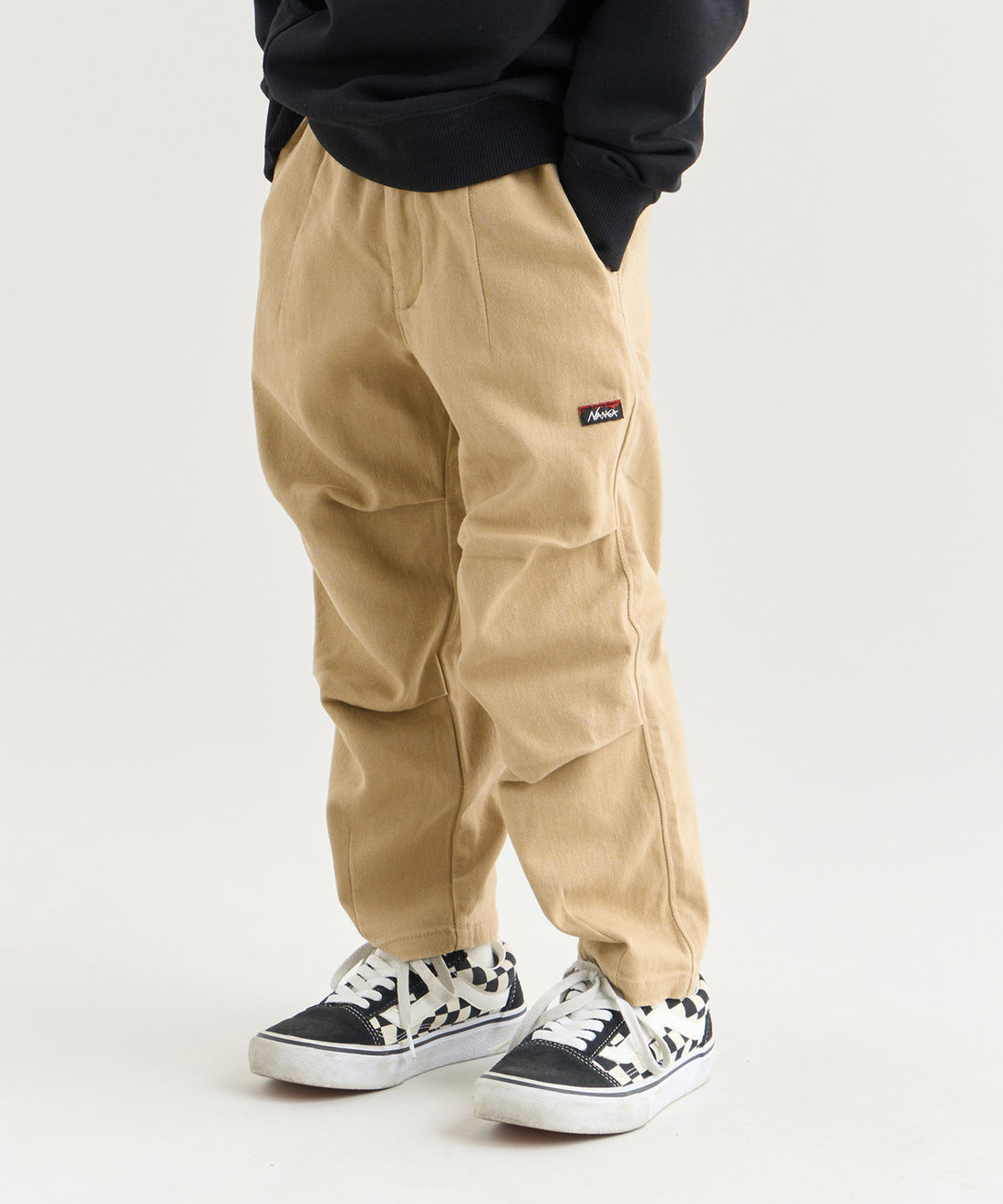 キッズ チノ テーパードイージーパンツ