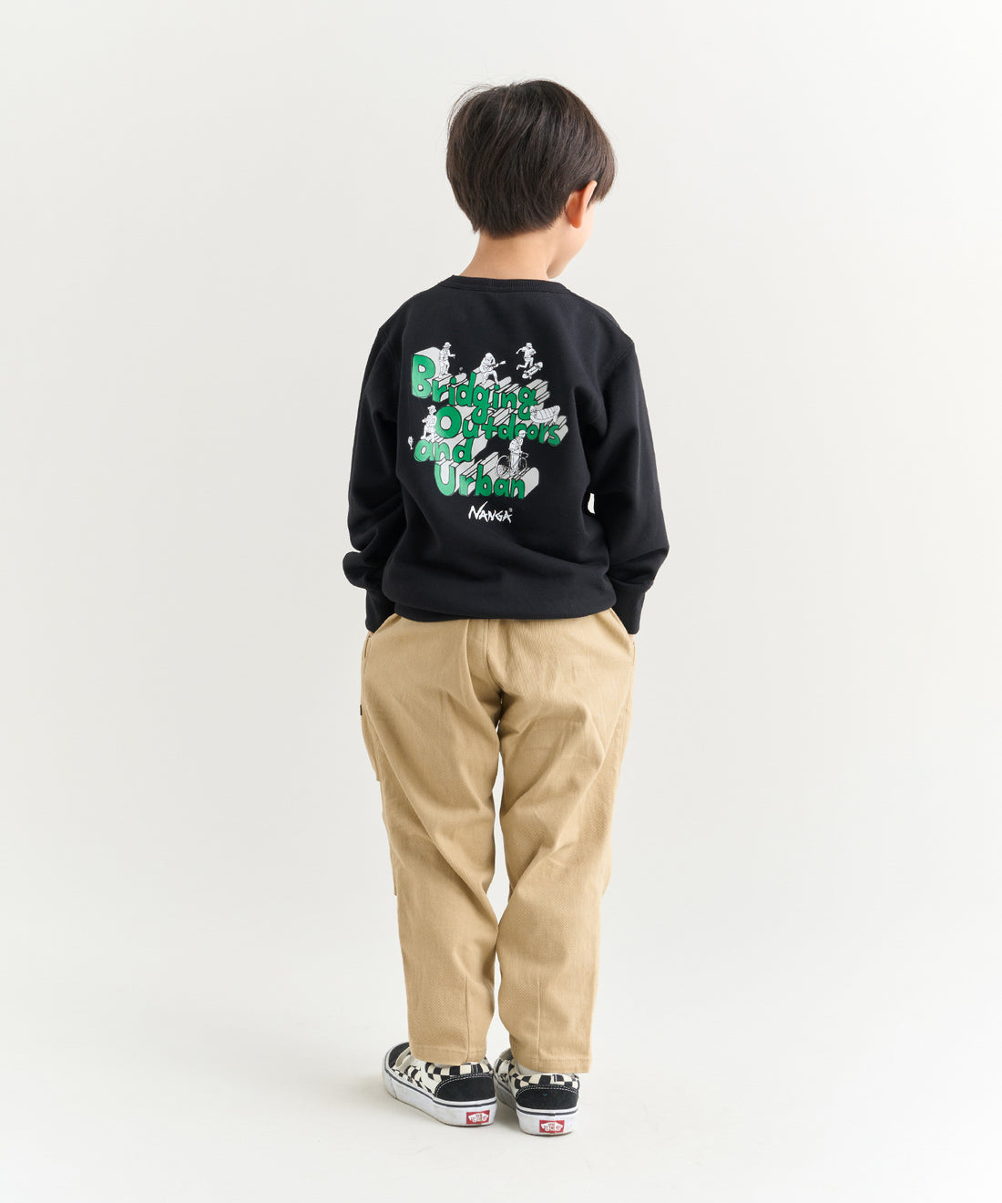 キッズ チノ テーパードイージーパンツ