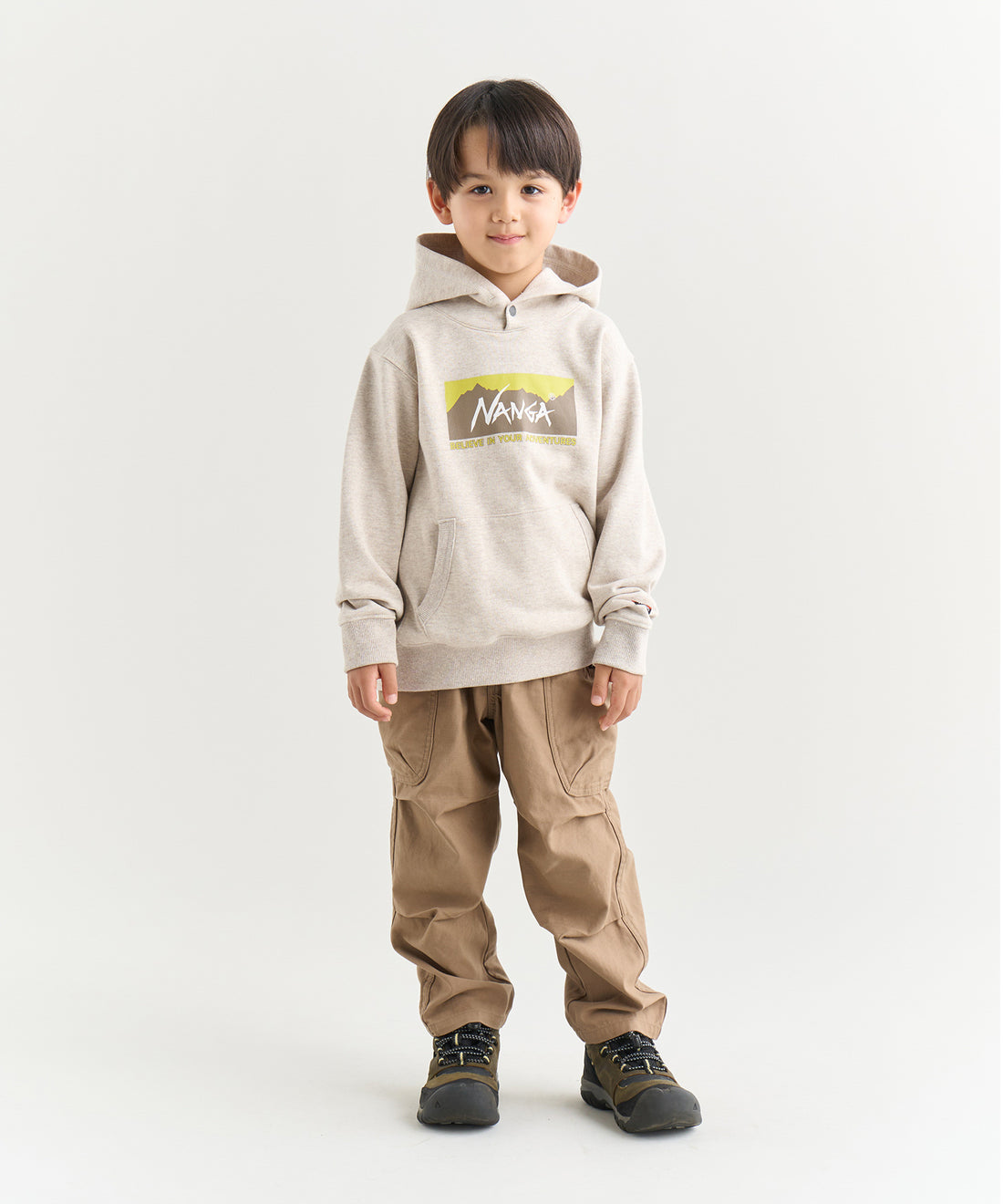 着用モデル:キッズ 116cm / 着用サイズ:120