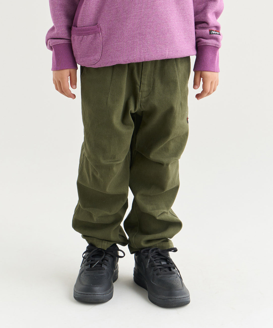 キッズ チノ テーパードイージーパンツ