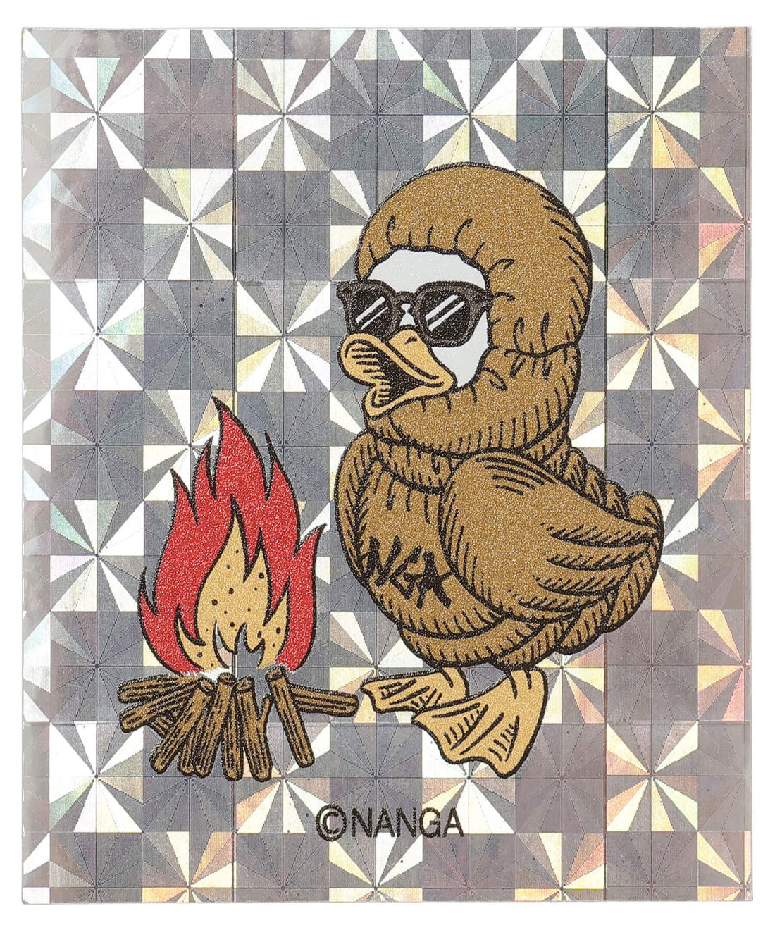 ホログラフィックガーシースクエアステッカー