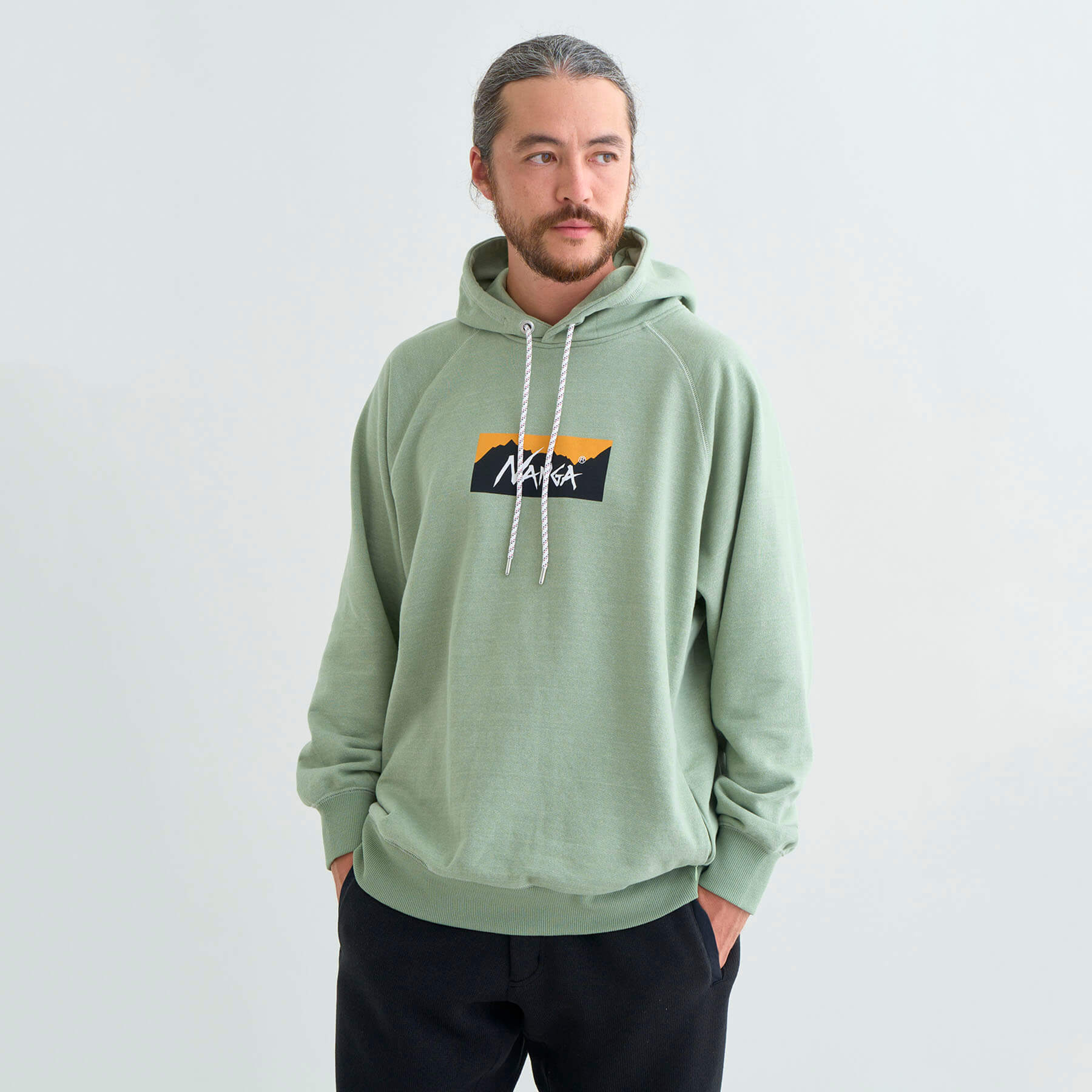 ECO HYBRID BOX LOGO SWEAT HOODIE(UNISEX)