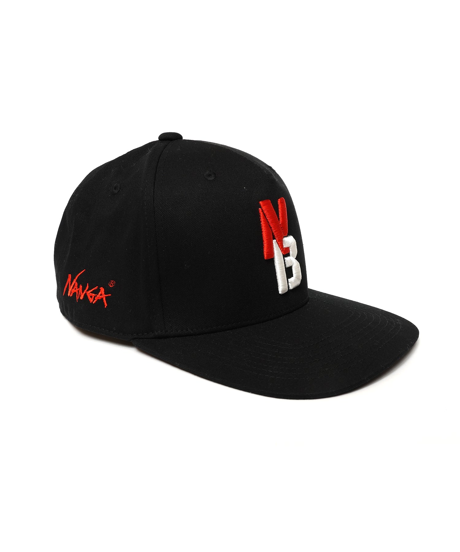 バスブリゲード　Snapback Hat、ブラック/レッド バスブリゲードSnapback Hat、ブラック/レッド