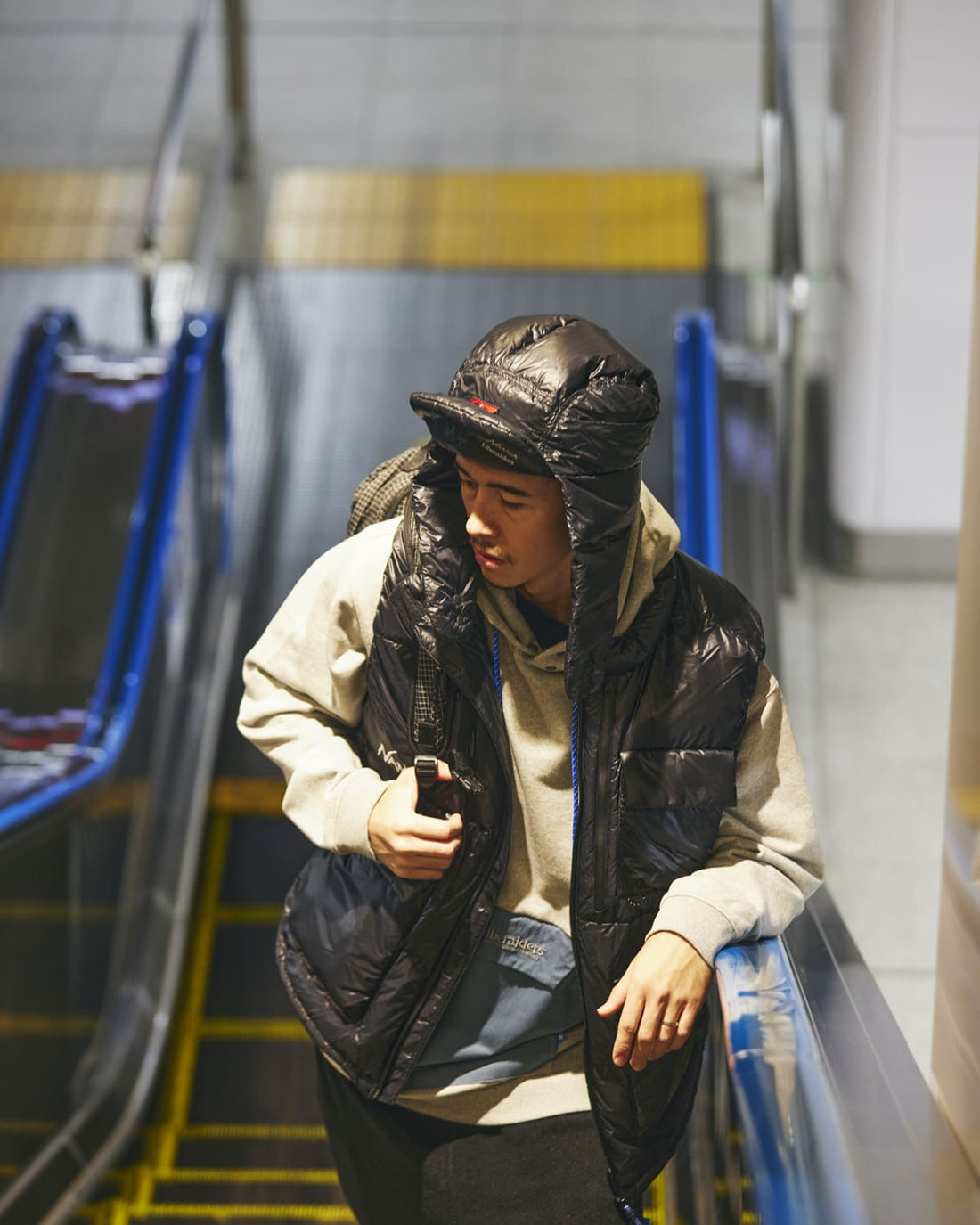 NANGA×LIBERAIDERS リップストップ ナイロン ダウンベスト