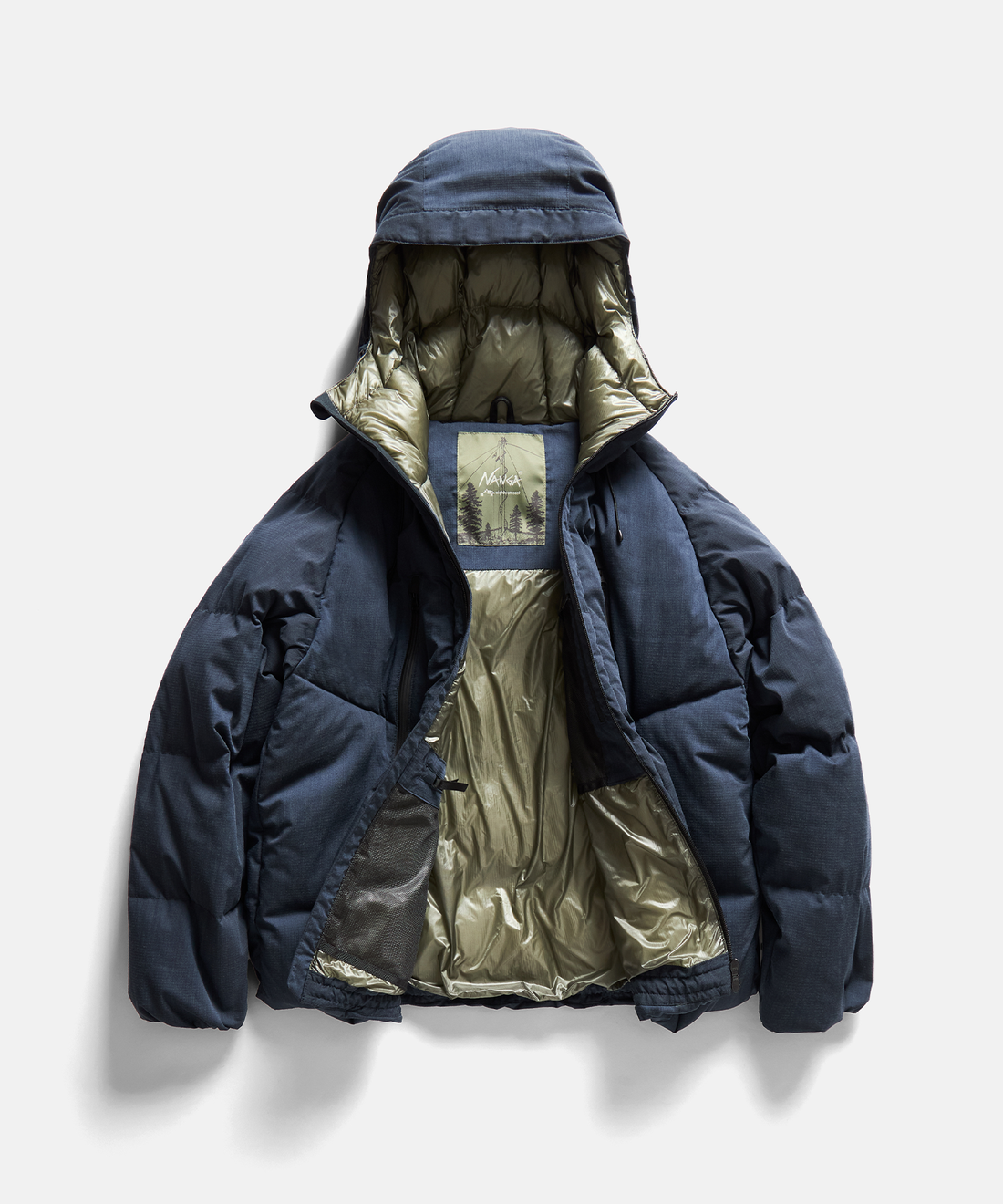 NANGA HOODED CHUTE DOWN JACKET