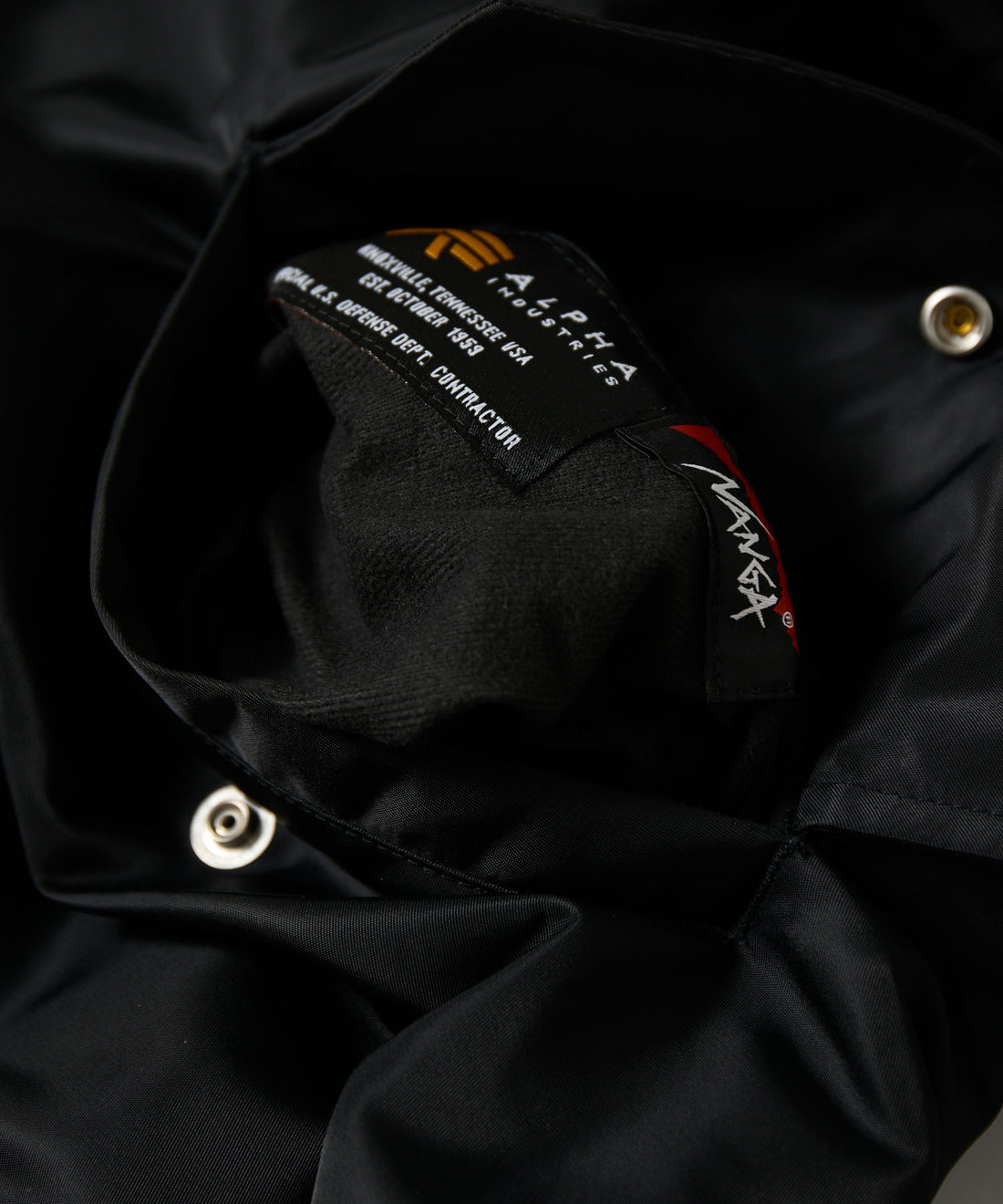 Alpha Industries × NANGA × FREAK'S STORE リバーシブル MA-1 ショートダウンジャケット