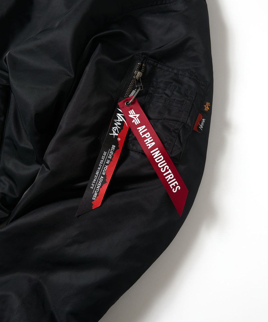 Alpha Industries × NANGA × FREAK'S STORE リバーシブル MA-1 ショートダウンジャケット