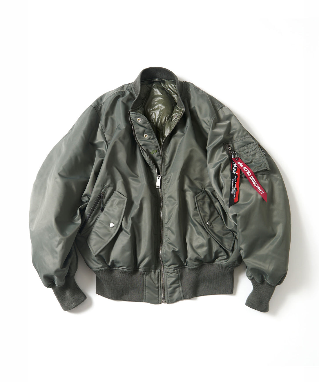 Alpha Industries × NANGA × FREAK'S STORE リバーシブル MA-1 ショートダウンジャケット