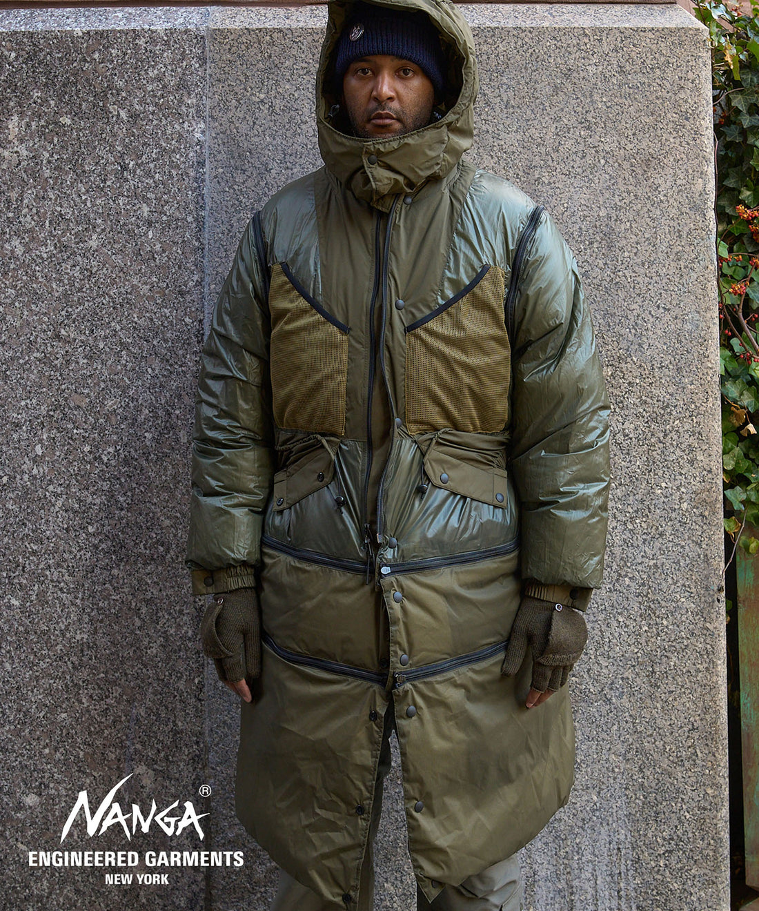 NANGA×ENGINEERED GARMENTS Detachable Down Coat