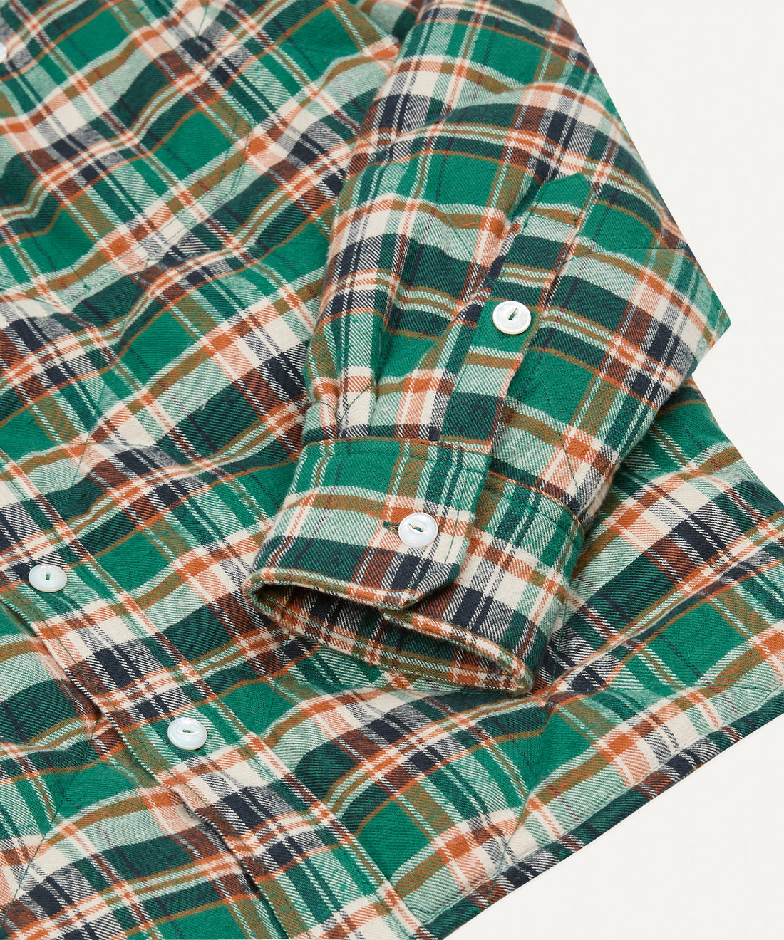 Drake's x NANGA QUILTED SHIRT