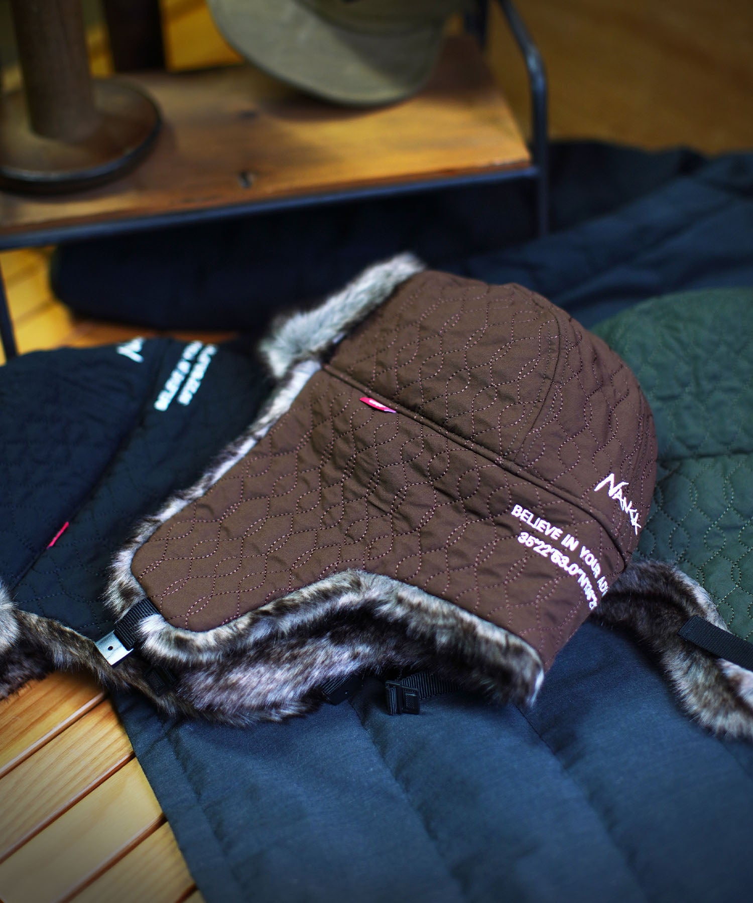 Nanga x Clef QUILT PILOT CAP – NANGA ONLINE SHOP