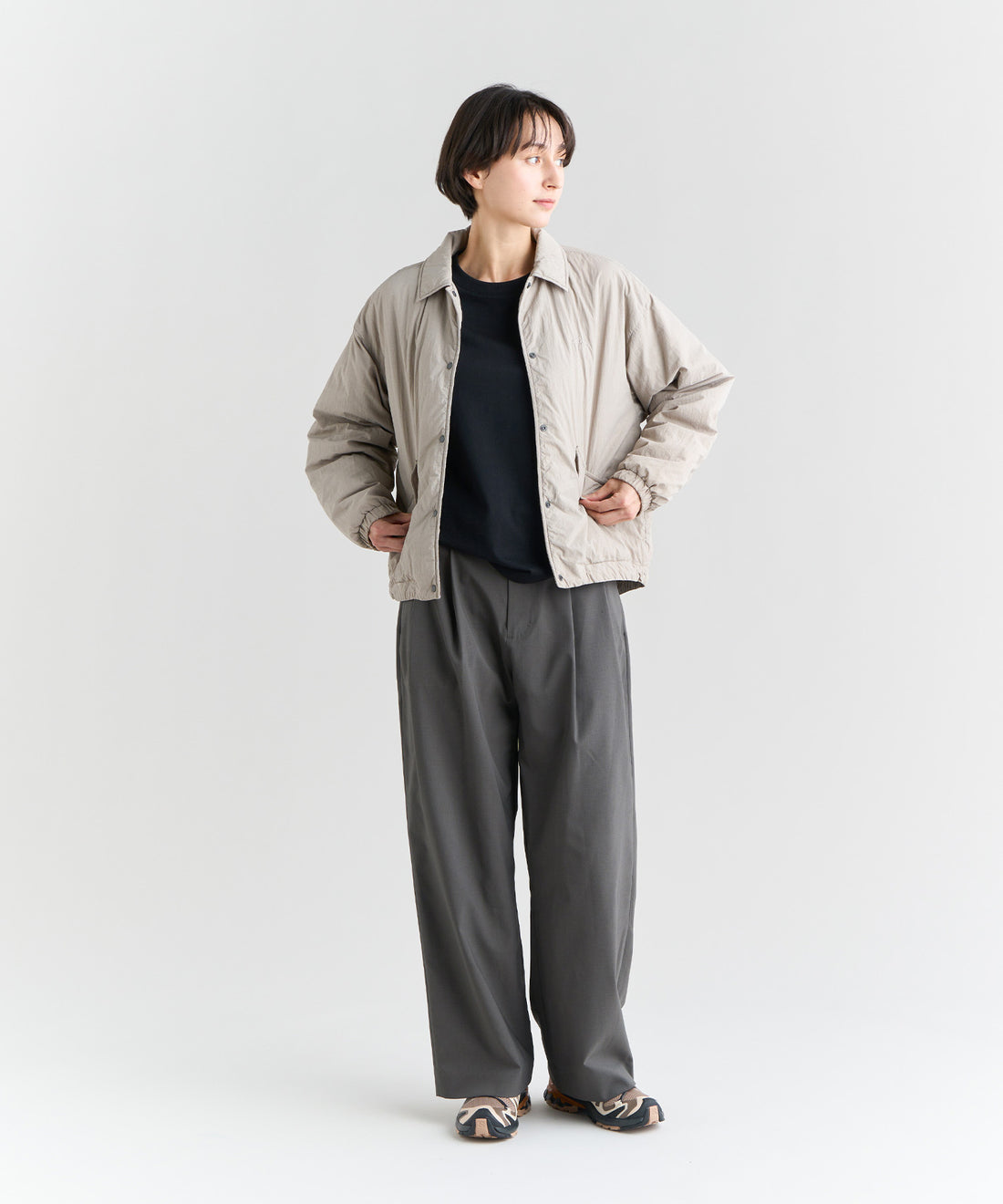 着用モデル：ウィメンズ 168cm ／ 着用サイズ：WM