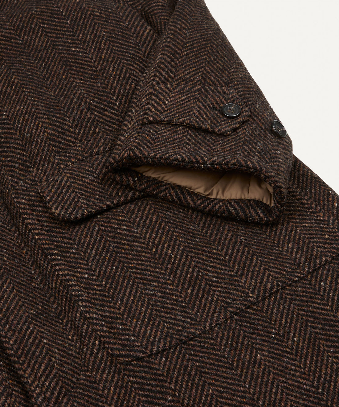 Drake's x NANGA MKIV QUILTED RAGLAN COAT