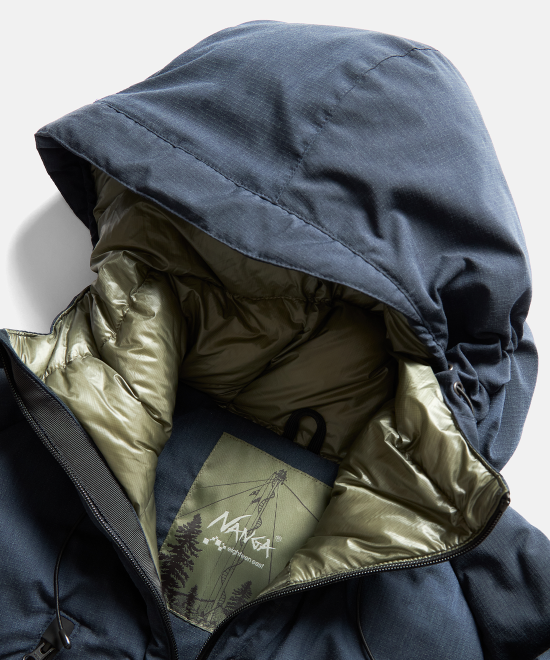 NANGA HOODED CHUTE DOWN JACKET