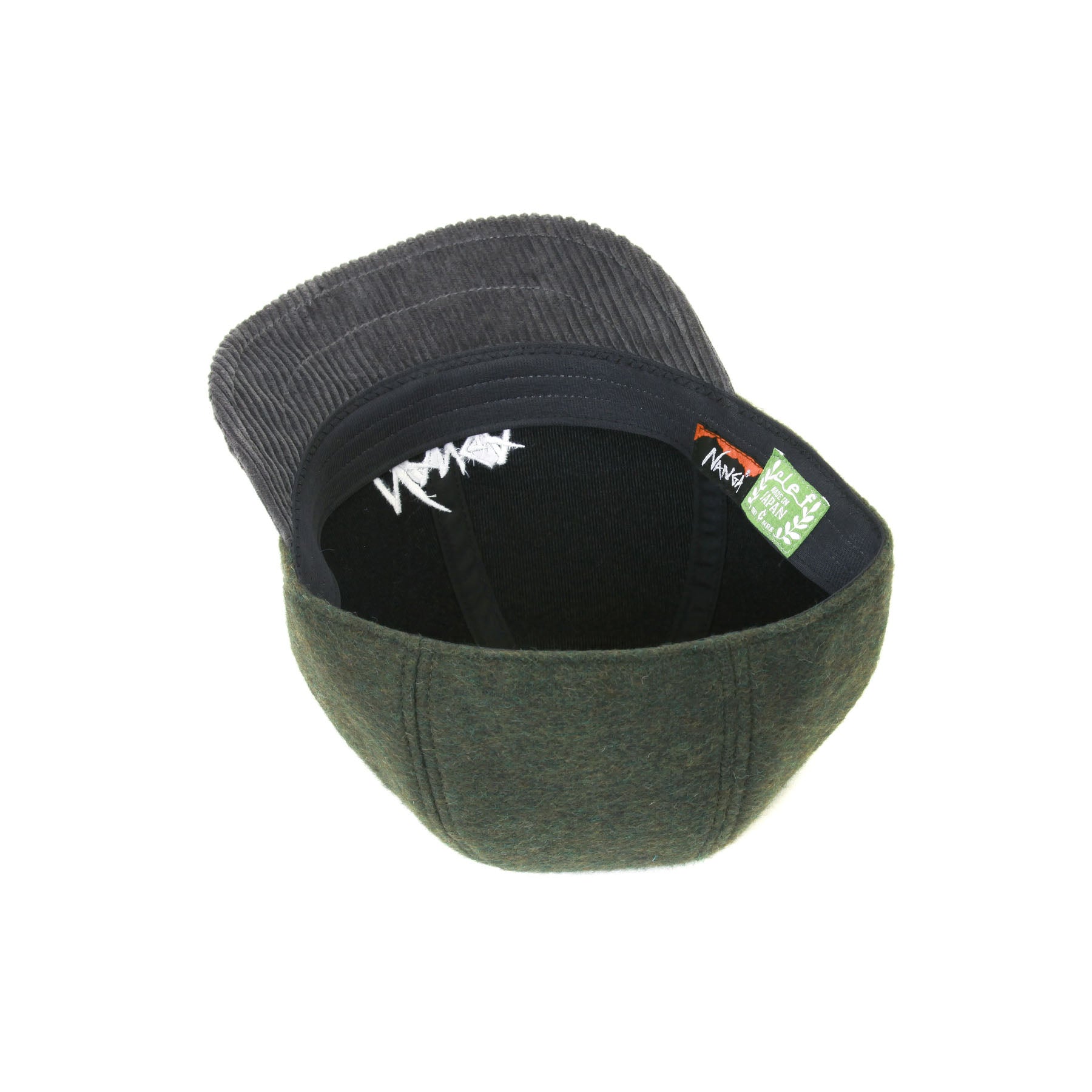 NANGA CLEF CORAL FLEECE WIRED B.CAP オリーブ