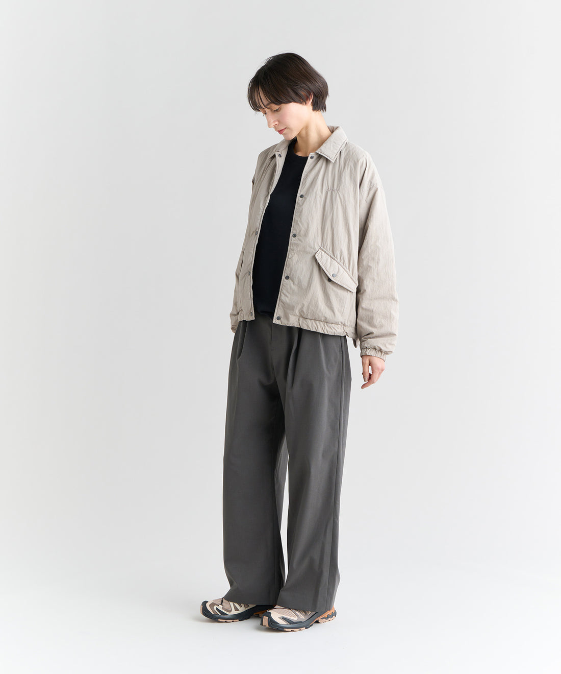 着用モデル：ウィメンズ 168cm ／ 着用サイズ：WM