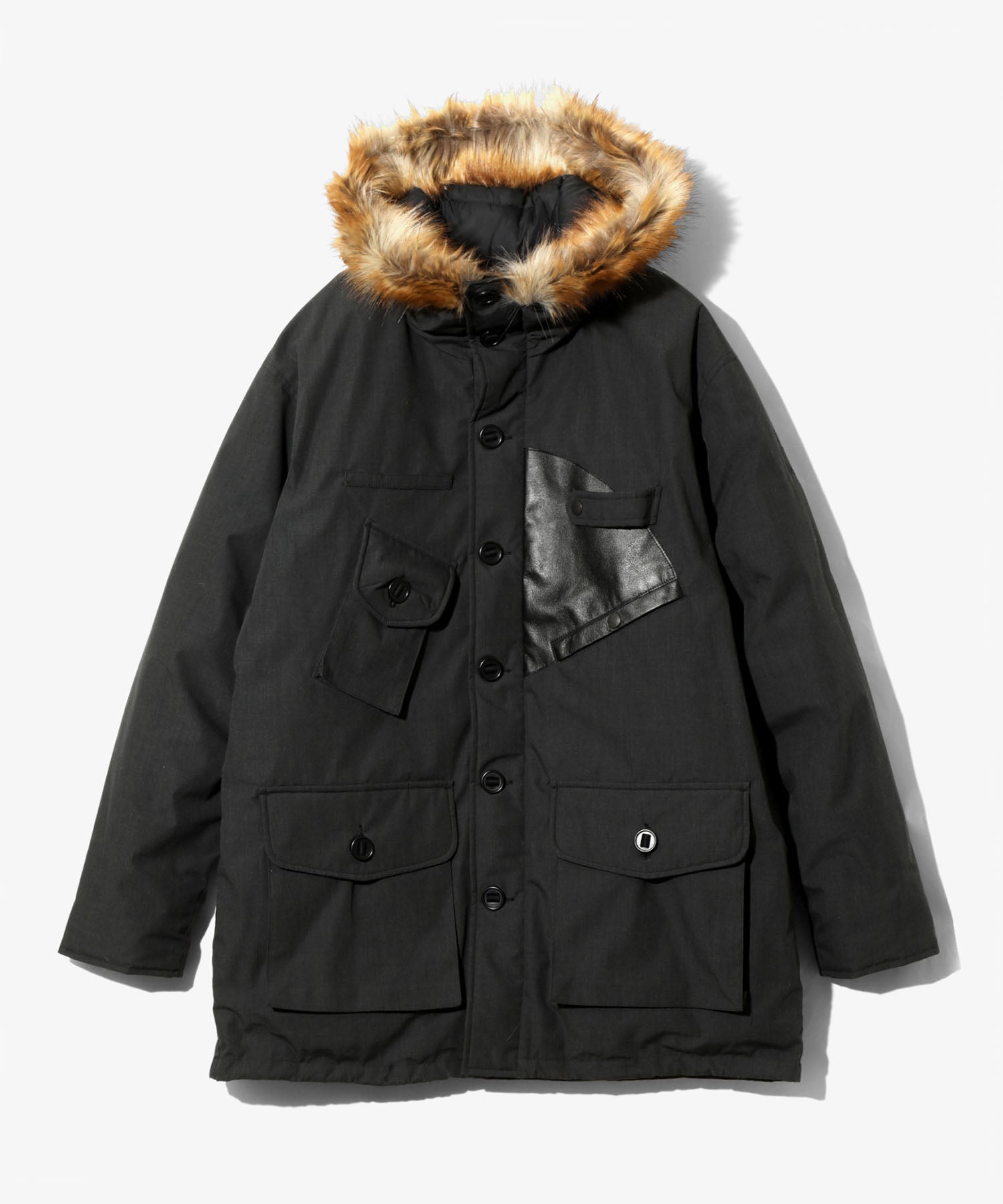 【美品】ナンガ　ダウンコート　ブラック　タヌキファー　サイズ40 日本 NANGA（ナンガ）AURORA TEX DOWN JACKET IBUKI（オーロラ