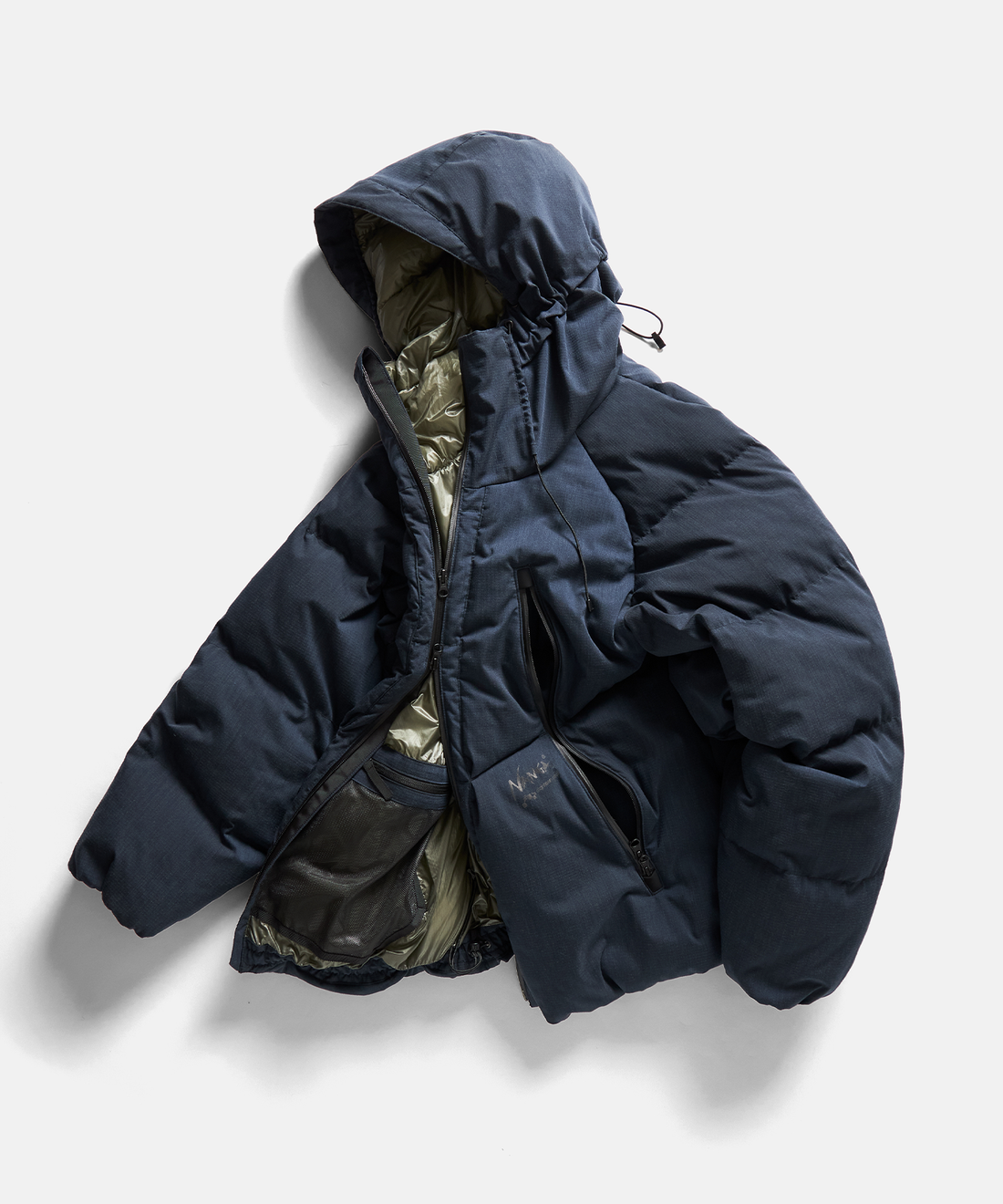 NANGA HOODED CHUTE DOWN JACKET