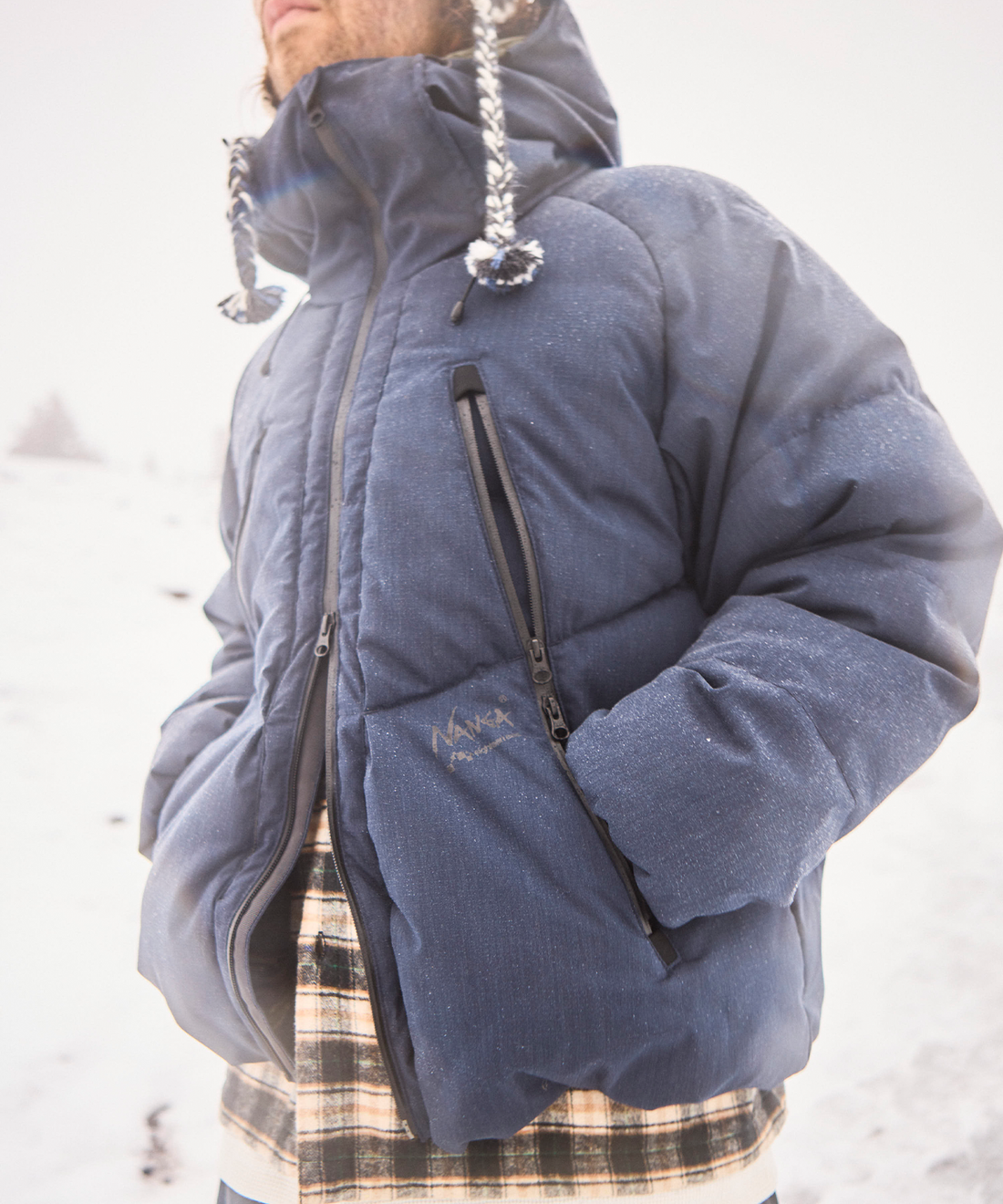 NANGA HOODED CHUTE DOWN JACKET