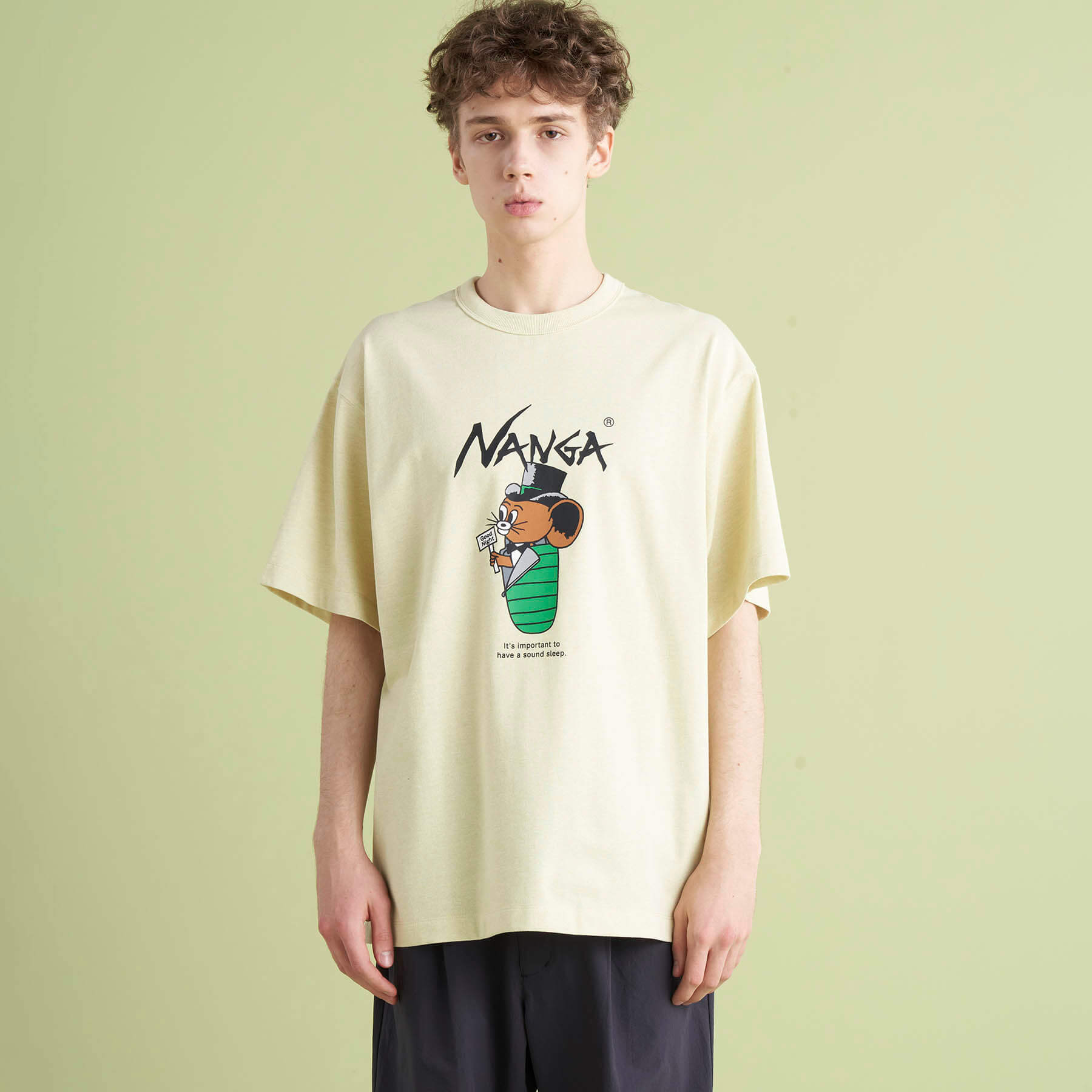 NANGA×Jerry Ukai ECO HYBRID Sleeping Jerry Marquez TEE – NANGA ONLINE SHOP