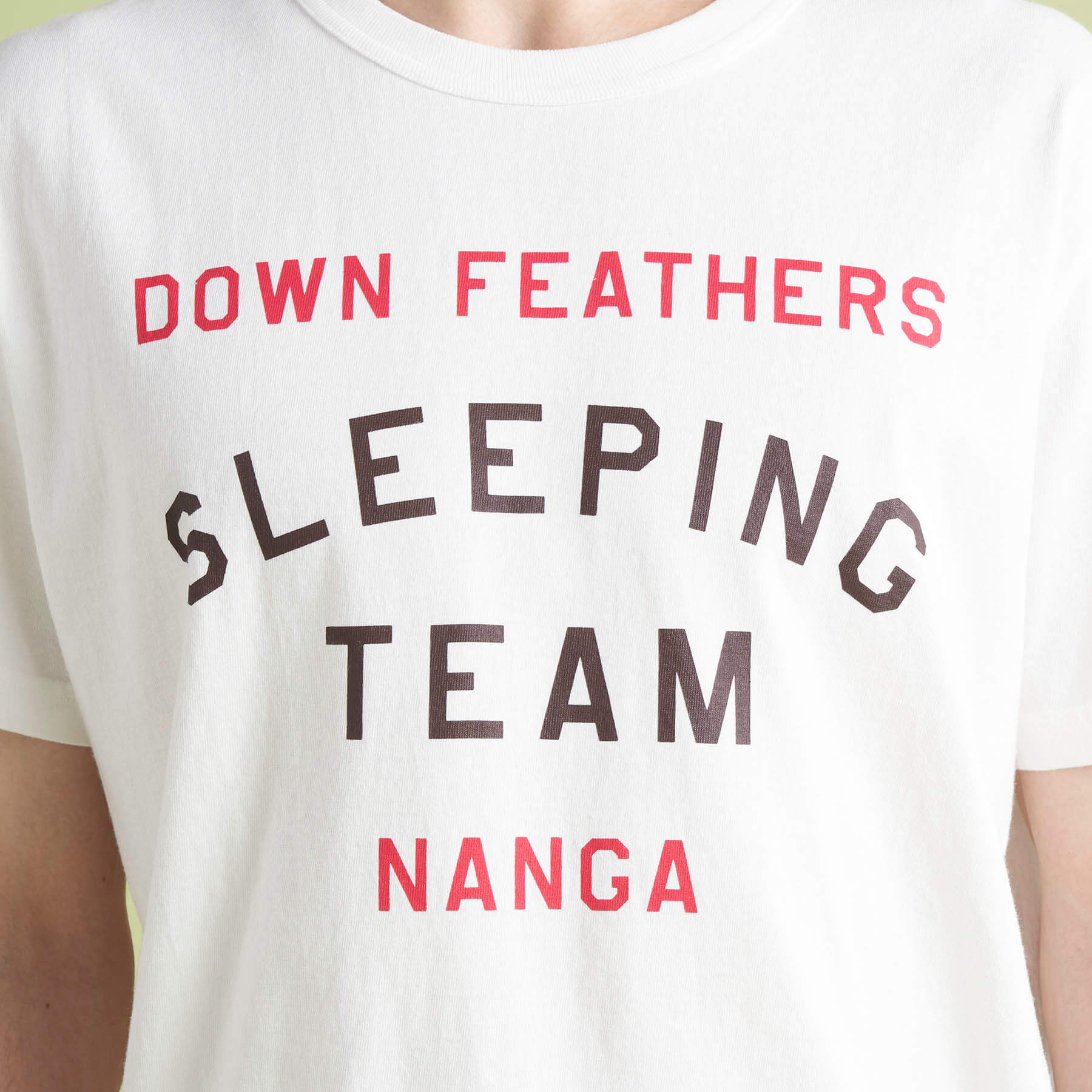 直営店限定】NANGA×TACOMA FUJI RECORDS DOWN FEATHERS SLEEPING TEAM LOGO TEE – NANGA  ONLINE SHOP