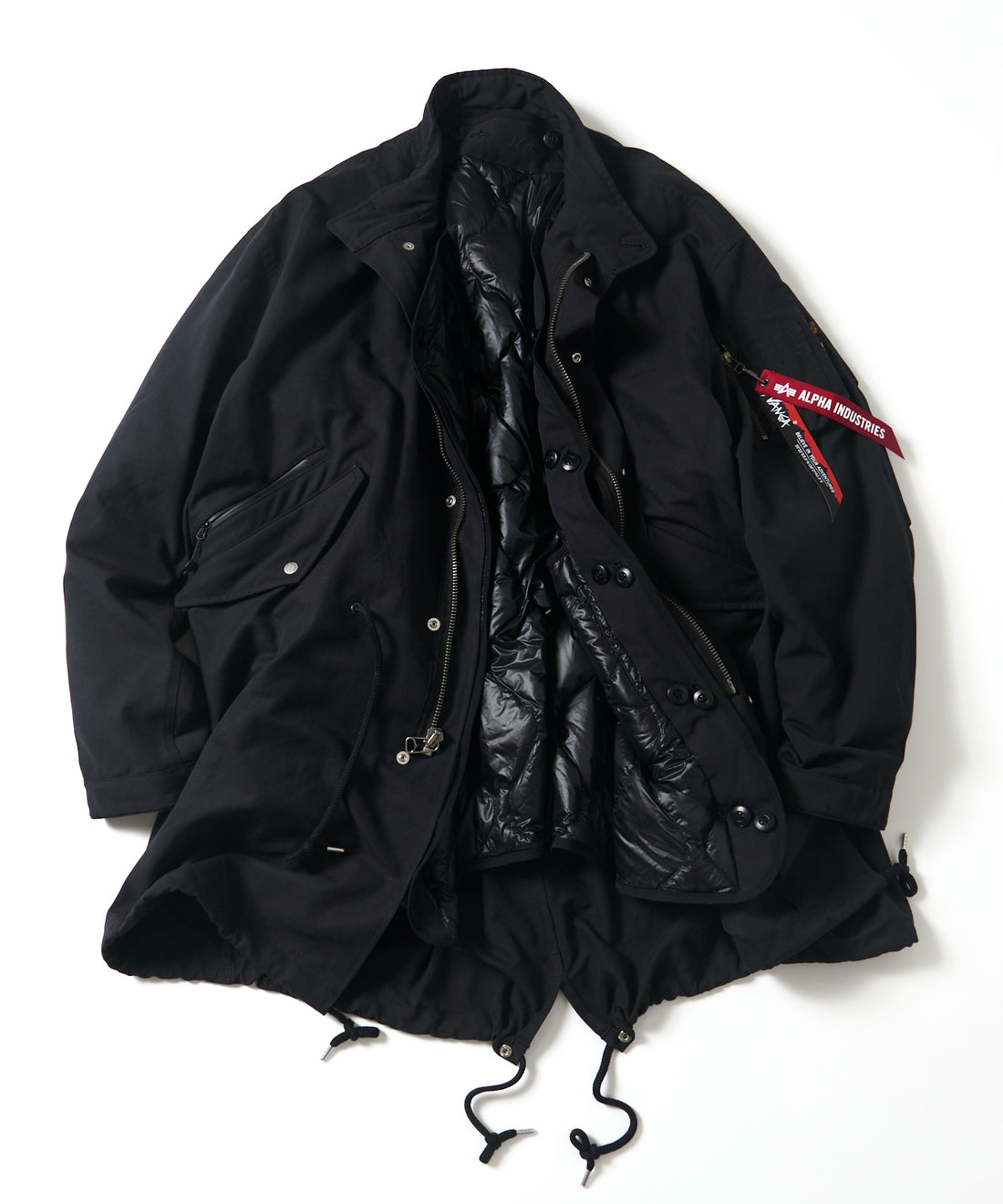 Alpha Industries × NANGA × FREAK'S STORE 3WAY M-65 フィールドパーカ