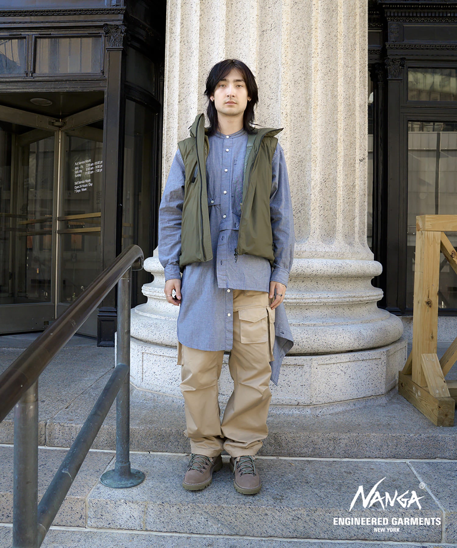 NANGA×ENGINEERED GARMENTS ZIP VEST