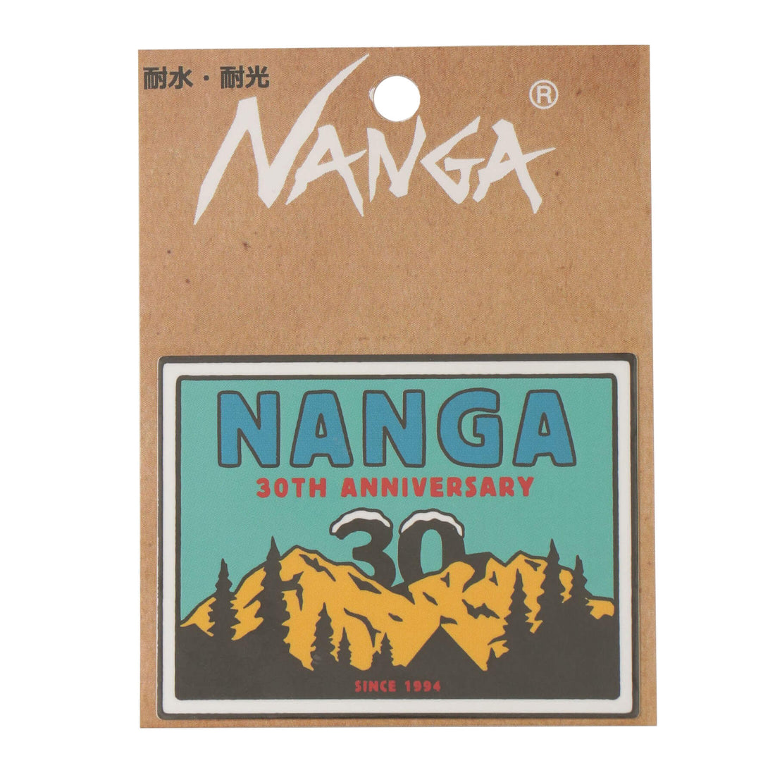 NANGA 30TH ANNIVERSARY STICKER SQUARE