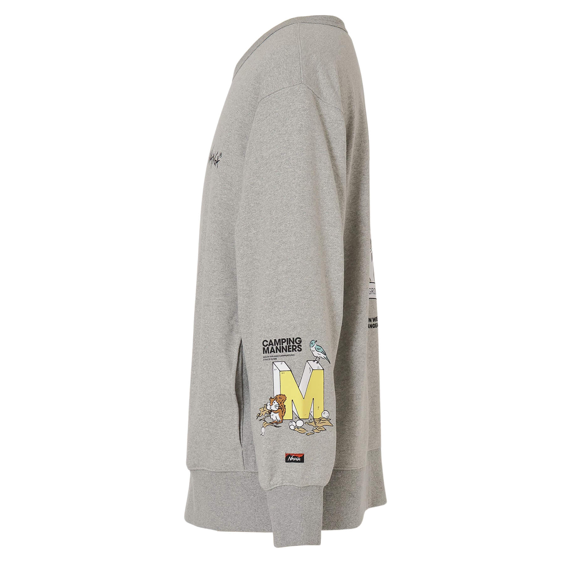 ECO HYBRID CAMPING MANNERS MT.WEATHER SWEATSHIRT(UNISEX) – NANGA ONLINE SHOP