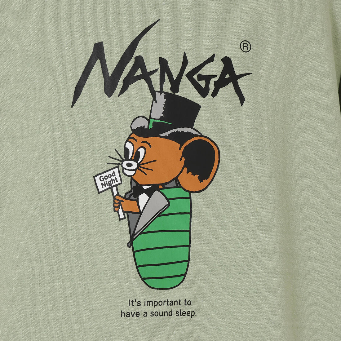 NANGA×Jerry Ukai ECO HYBRID Sleeping Jerry Marquez HOODIE(UNISEX)