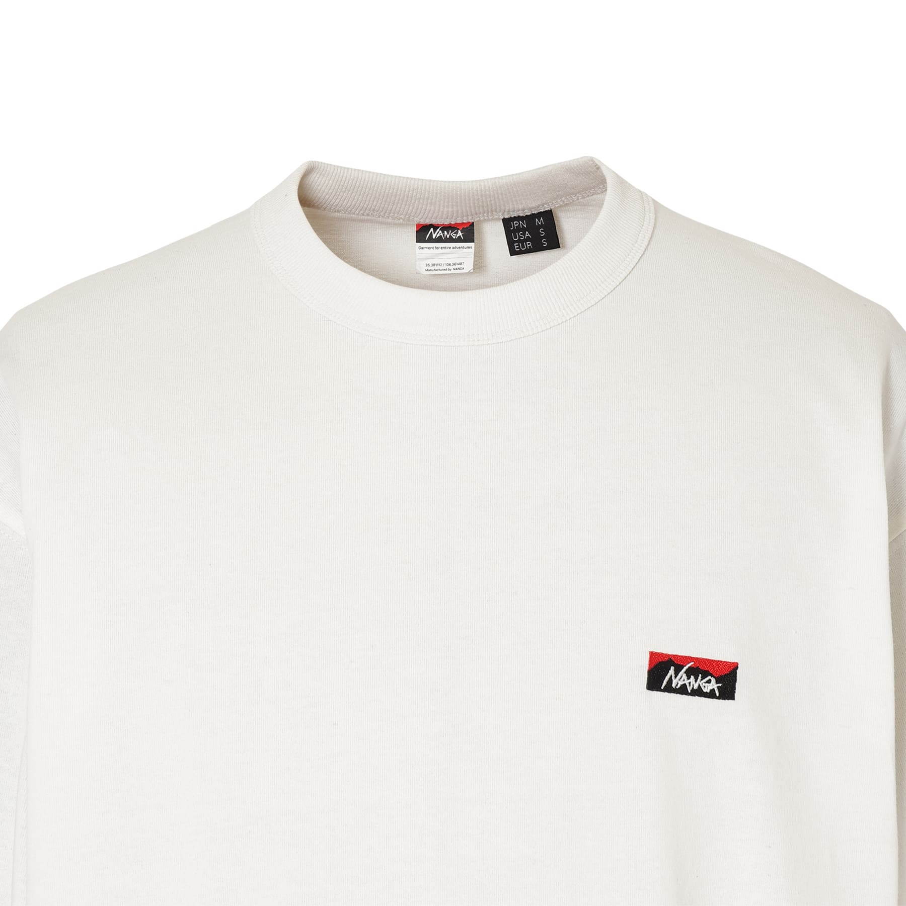 ECO HYBRID BOX LOGO EMBROIDERY L/S TEE(UNISEX) – NANGA