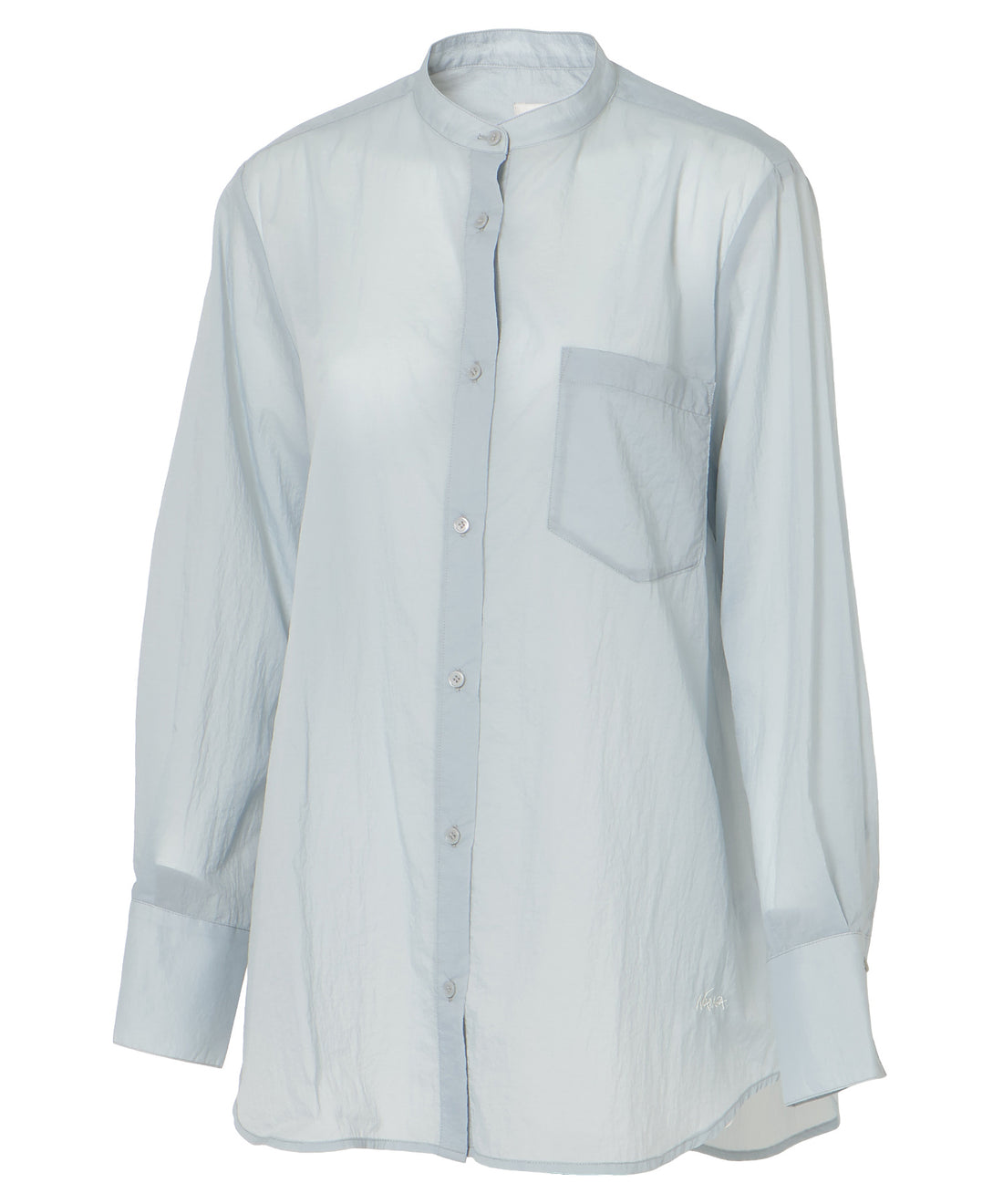 シアーバンドカラーシャツ （ウィメンズ）