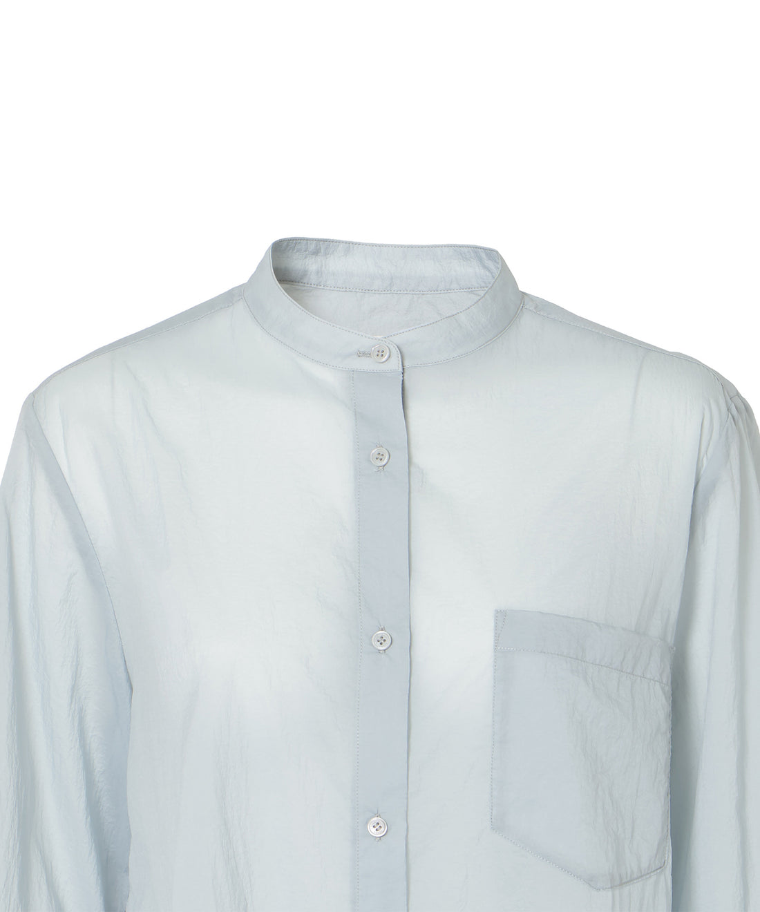 シアーバンドカラーシャツ （ウィメンズ）