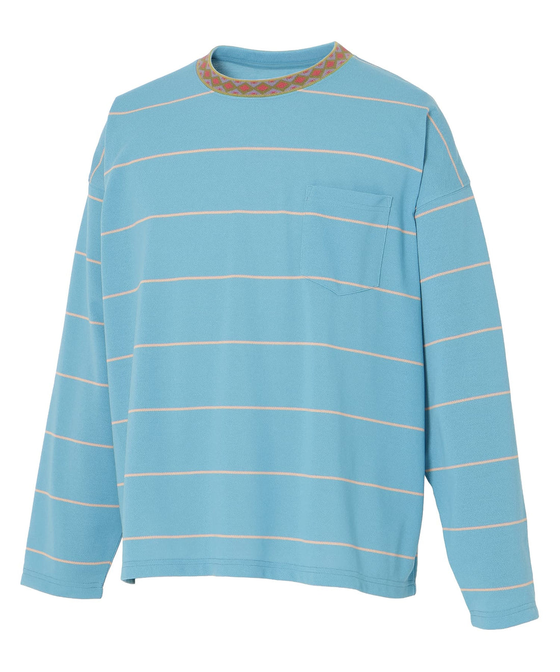 リンガーカラーパネルロングスリーブTシャツ