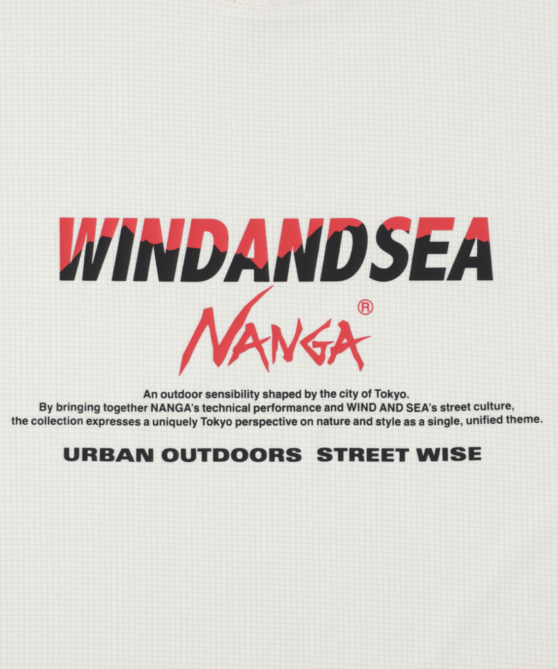 NANGA×WDS POWER DRY NW LOGO TEE