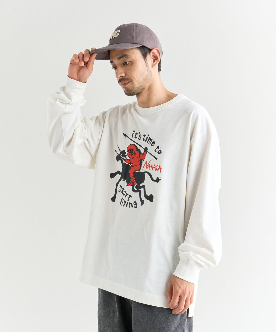 着用モデル：メンズ 180cm ／ 着用サイズ：L