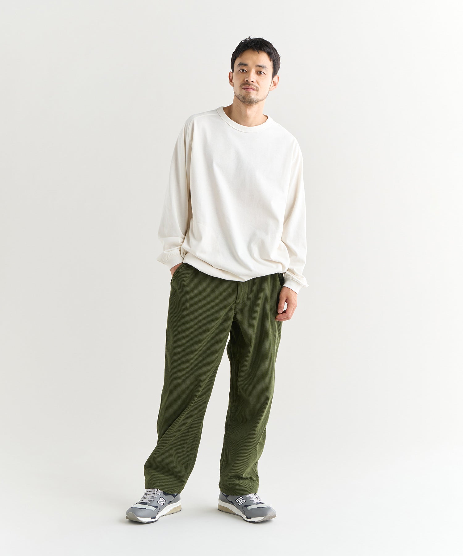 エコハイブリッド オーバーサイズ ロングスリーブTシャツ