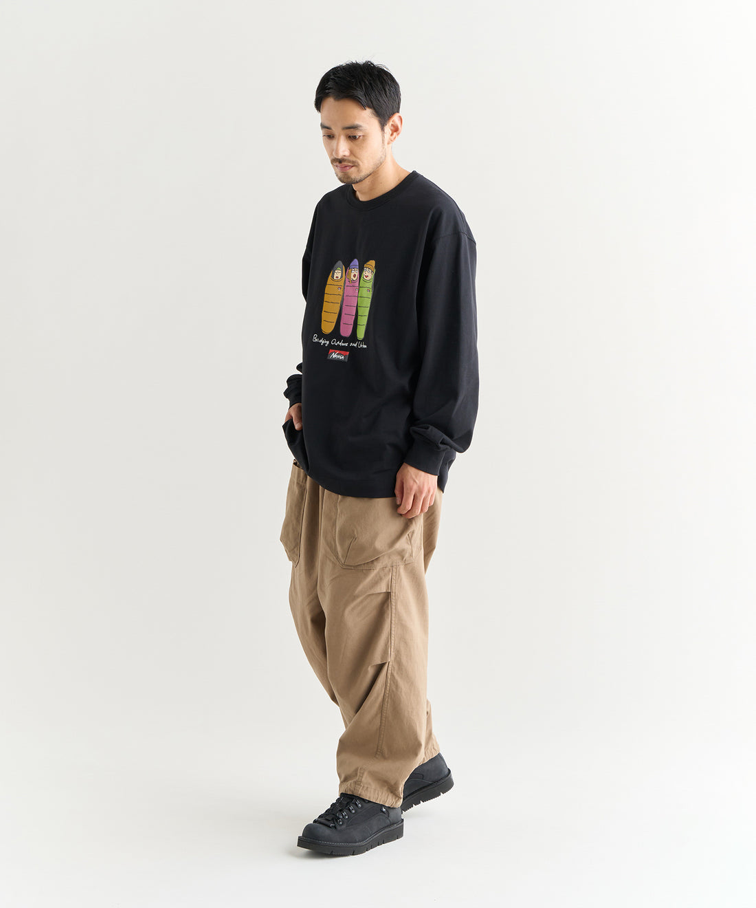 着用モデル：メンズ 180cm ／ 着用サイズ：L
