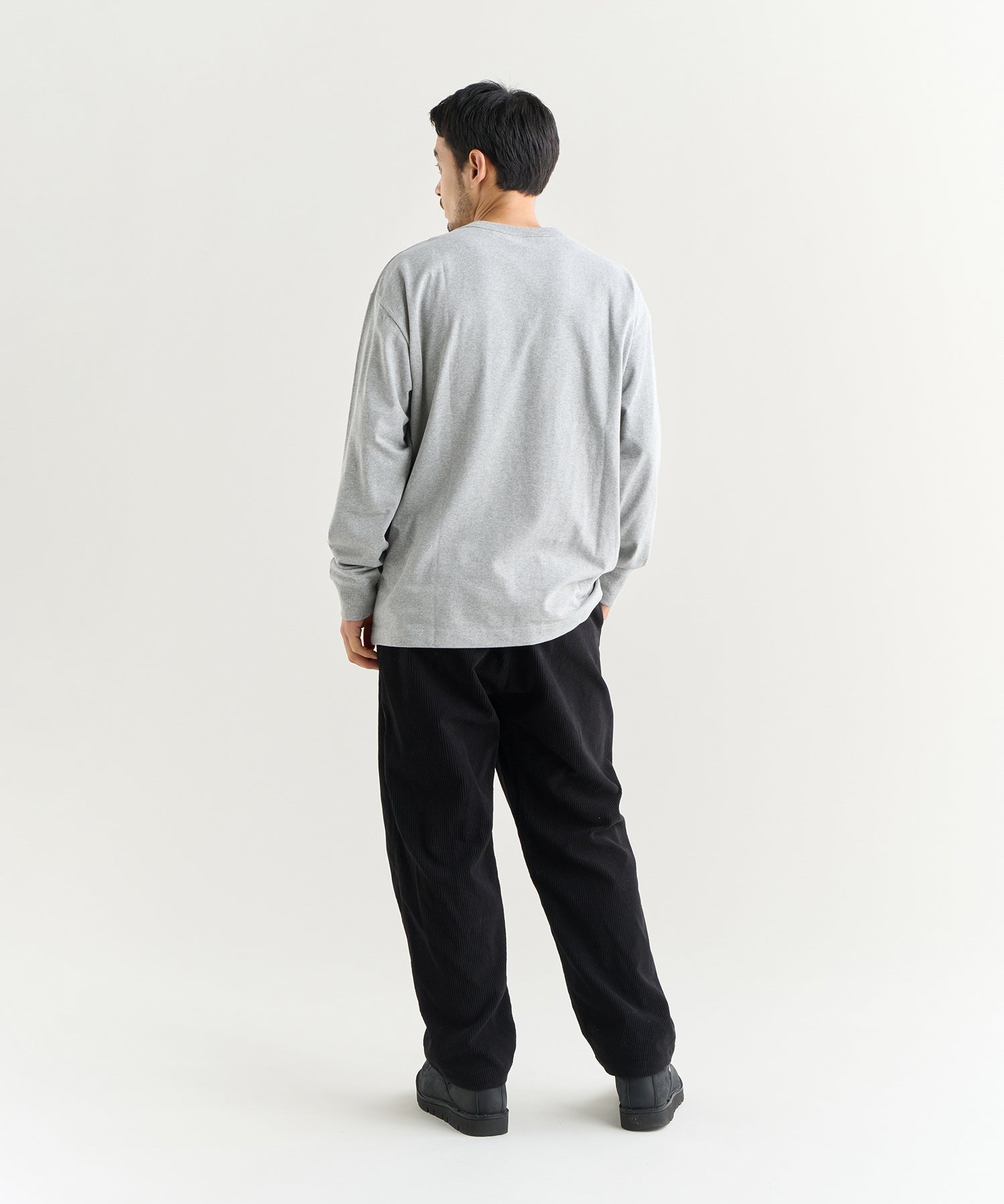 naon無地インクジェット CATCH-WASHER FINISH JERSEY CULOTTE PANTS(M Black): S'YTE