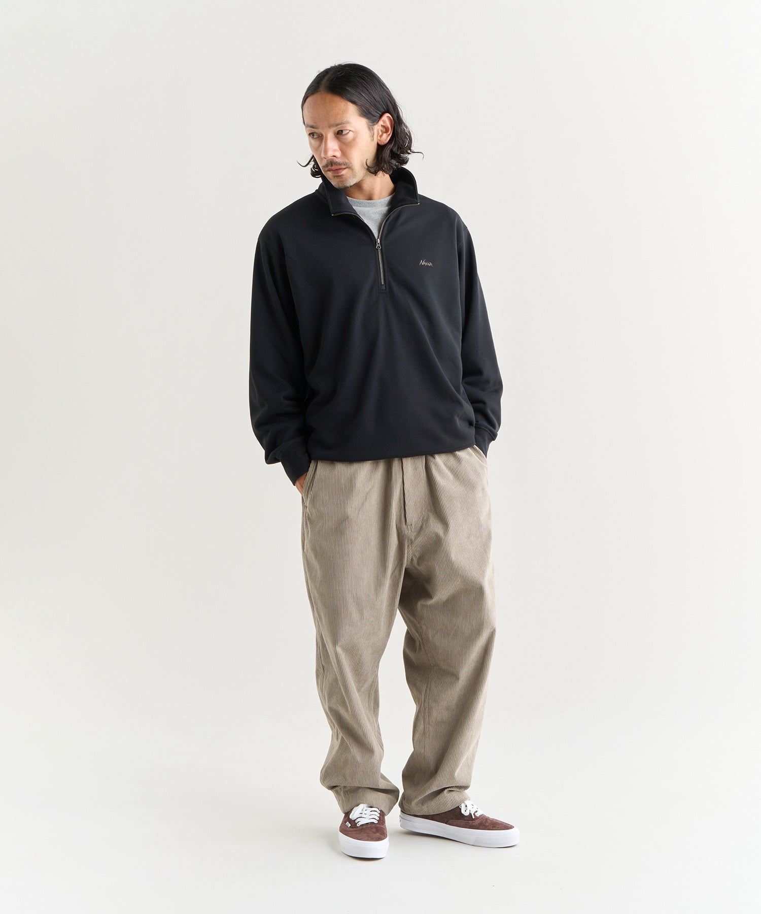 いっぬ ドライミックス テリー ハーフジップスウェット – NANGA ONLINE SHOP