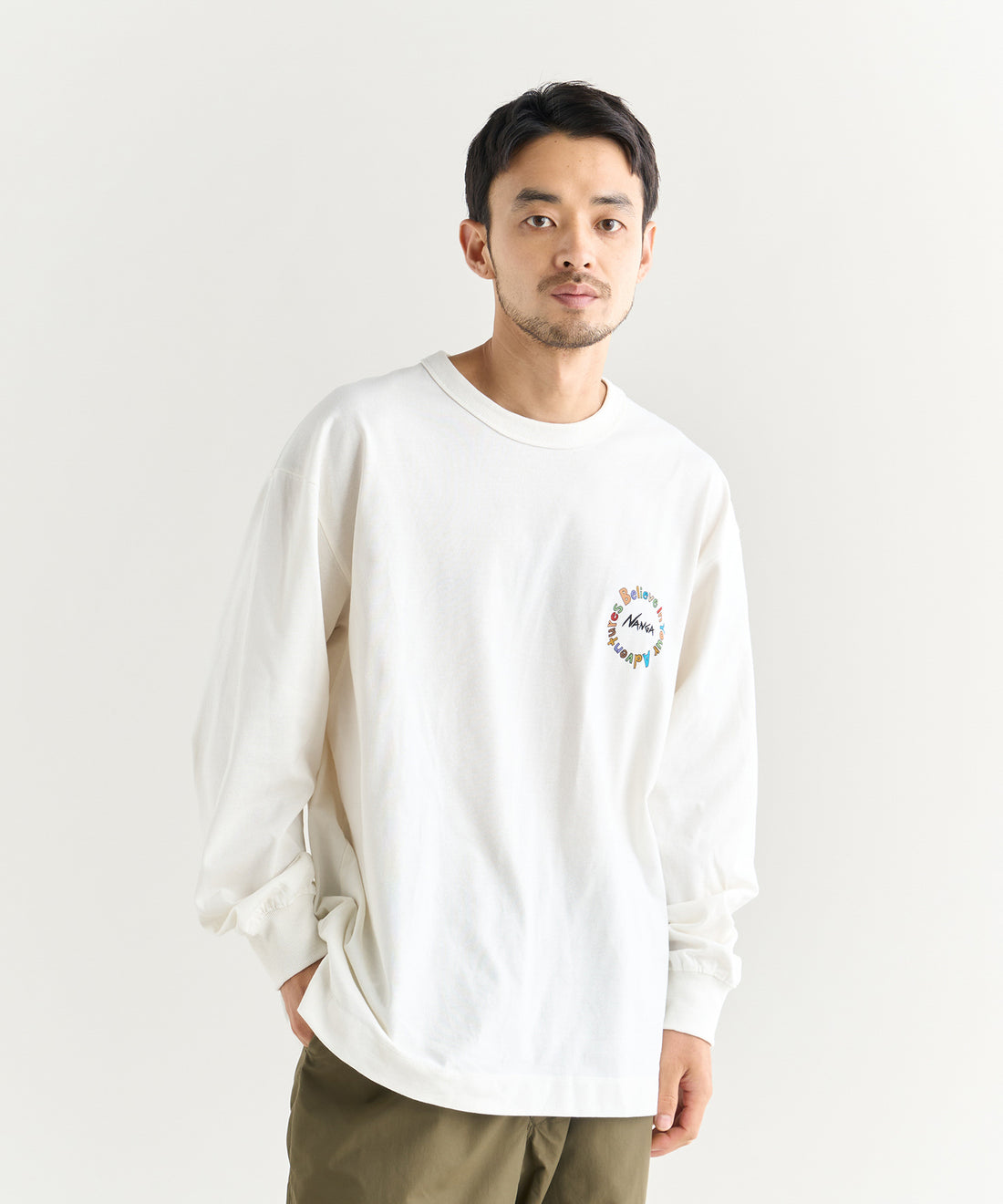 着用モデル：メンズ 180cm ／ 着用サイズ：L