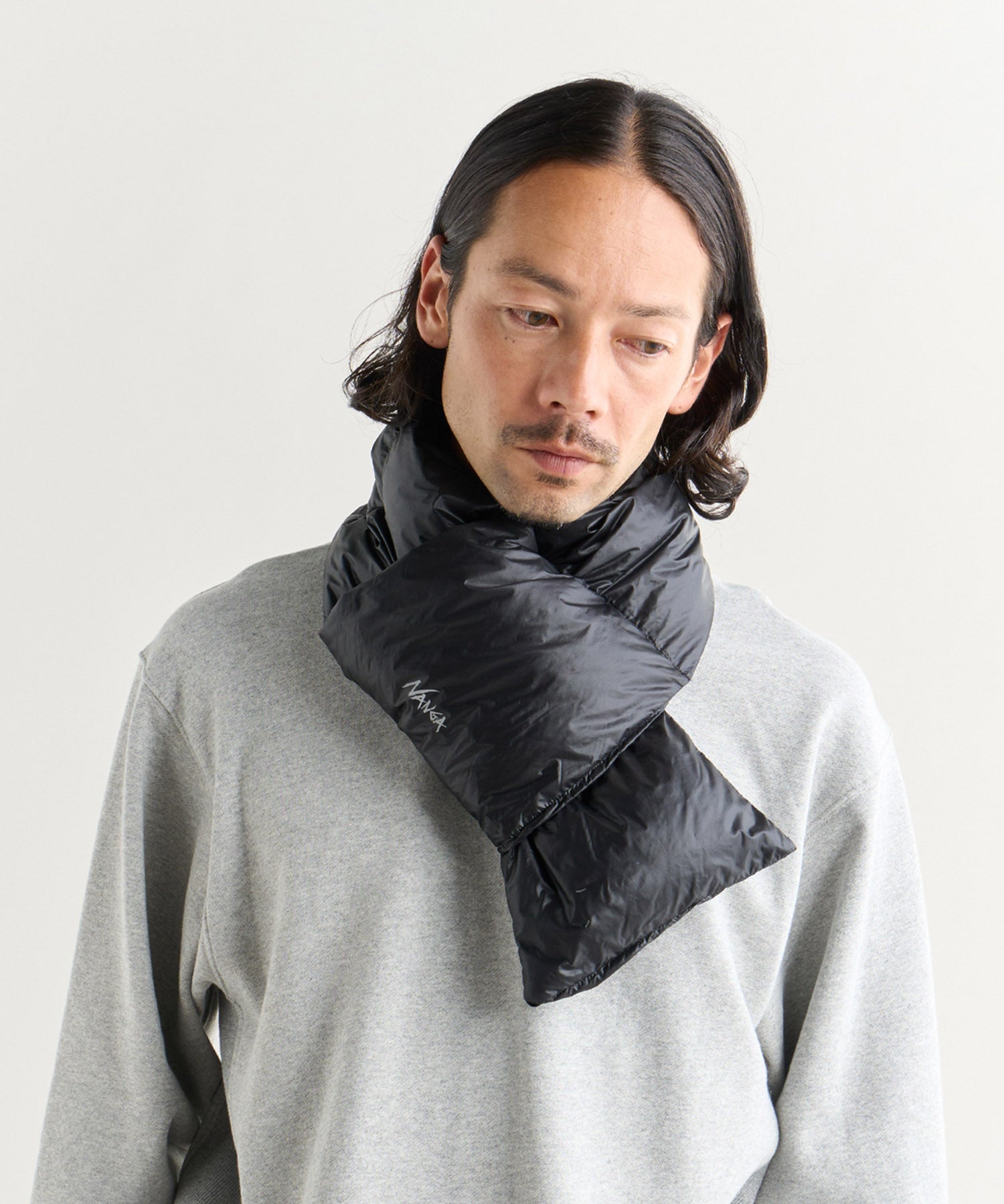 【新品未使用】nanamica ダウンマフラー 収納袋付き nanamica Down Muffler NAVY（ナナミカ ダウン マフラー