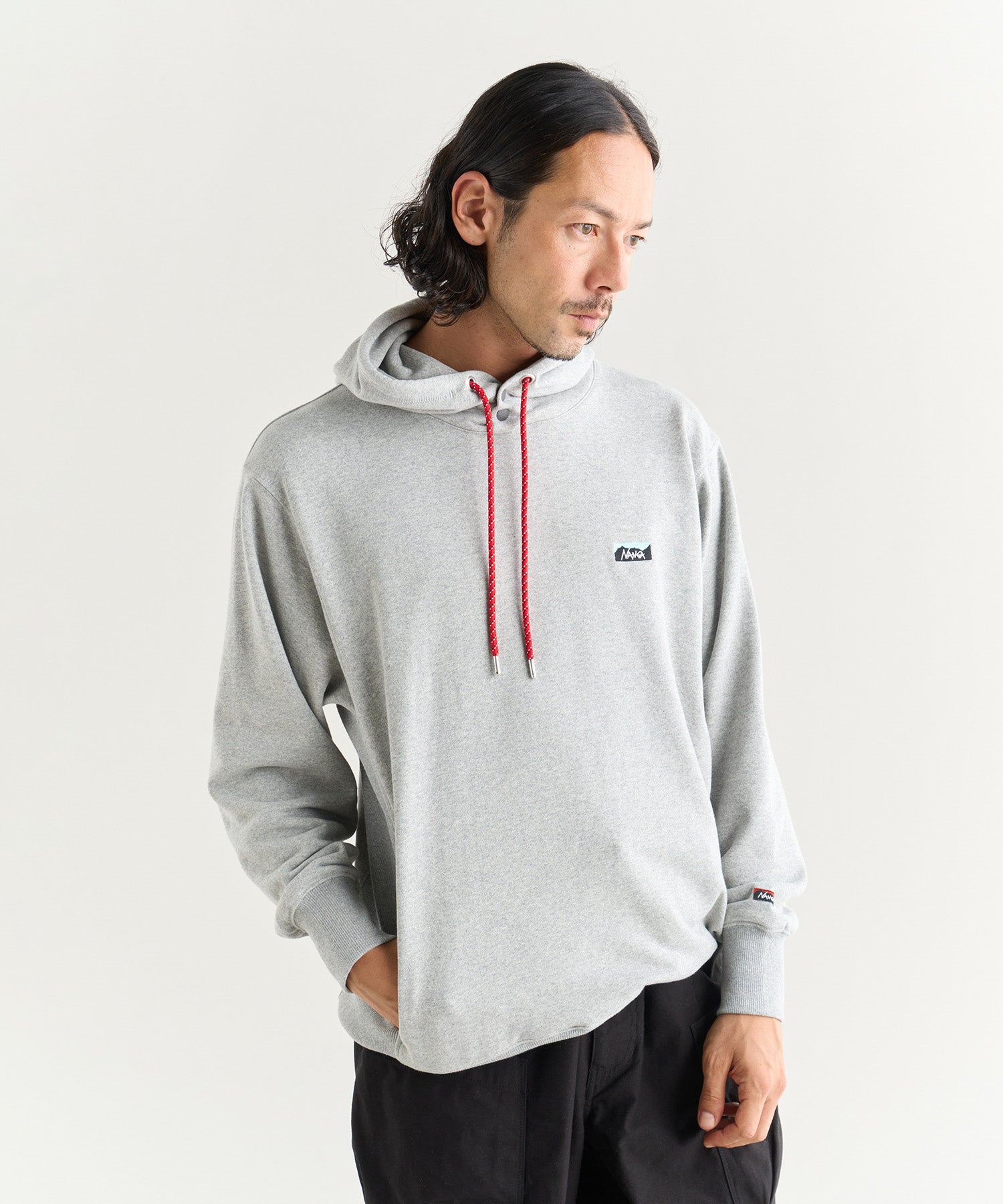 エコハイブリッド ミニボックスロゴ エンブロイダリー パーカー