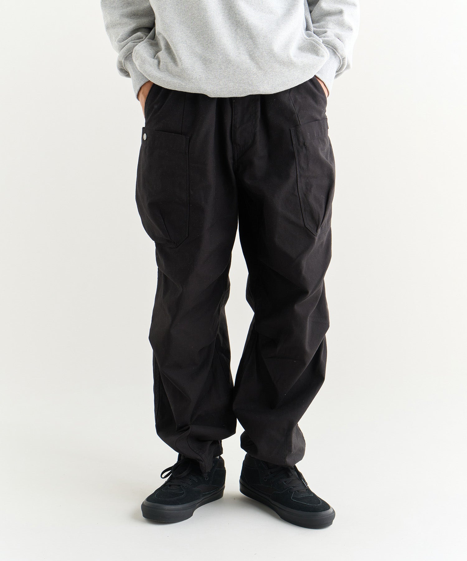 SINNERS ATTIRE ブラック カーゴパンツS,M ALMOSTBLACK - 【ラスト1点】 ZIPPER PANTS / カーゴパンツ
