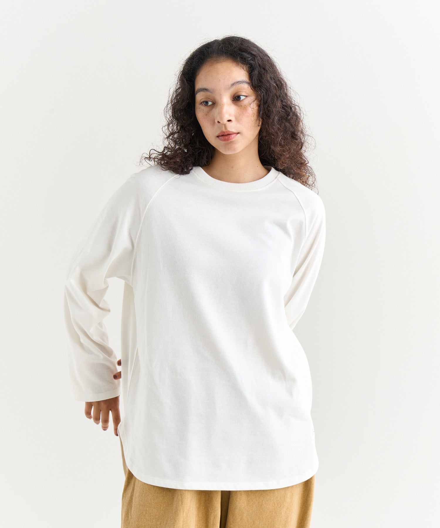 【廃盤 デッドストック】Ruler 極厚刺繍 ラグランスリーブ Tシャツ 2XL エコハイブリッド ラグランスリーブ チュニックTシャツ (ウィメンズ