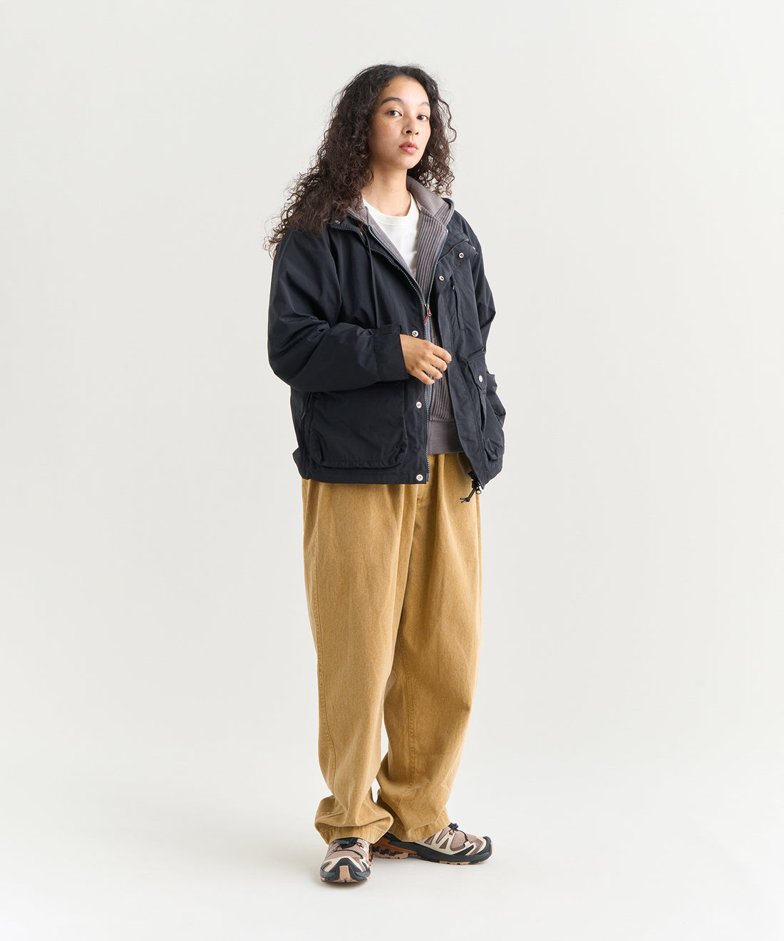 着用モデル： ウィメンズ 166cm ／ 着用サイズ：WM
