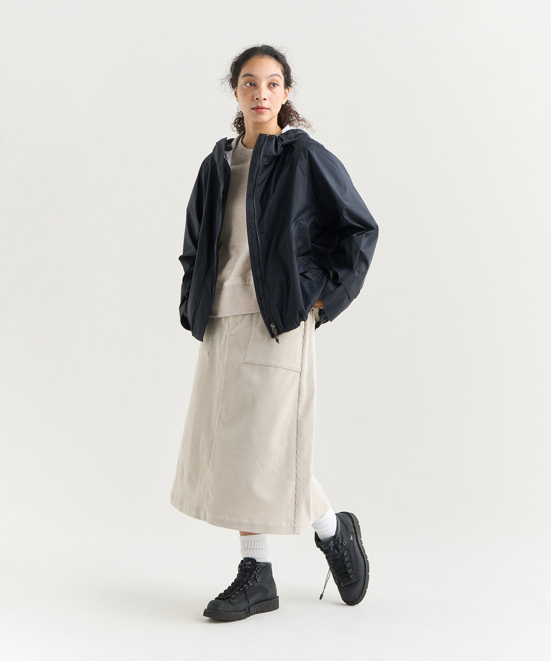 着用モデル： ウィメンズ 166cm ／ 着用サイズ：WM