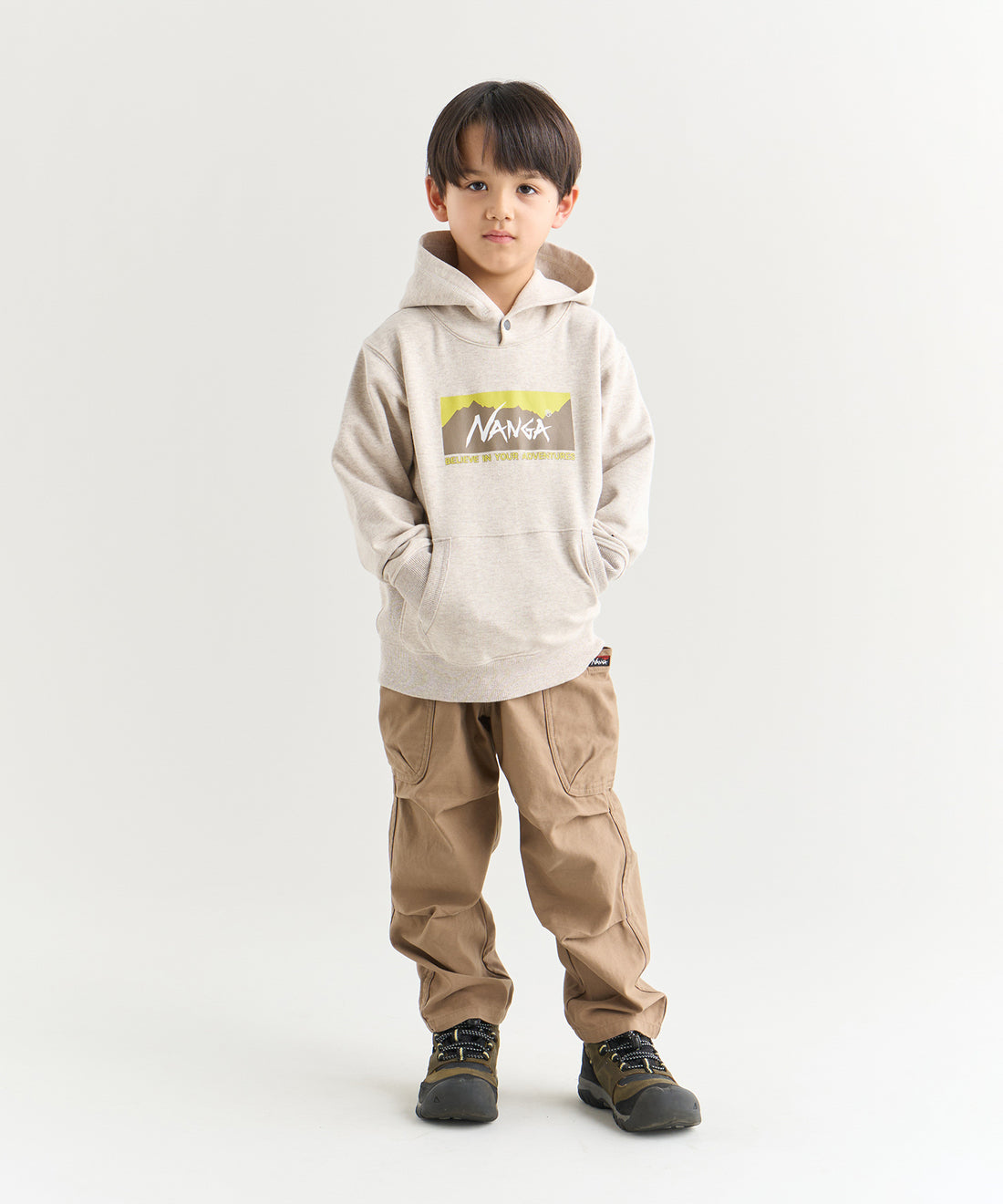 キッズ バックサテン カーゴパンツ